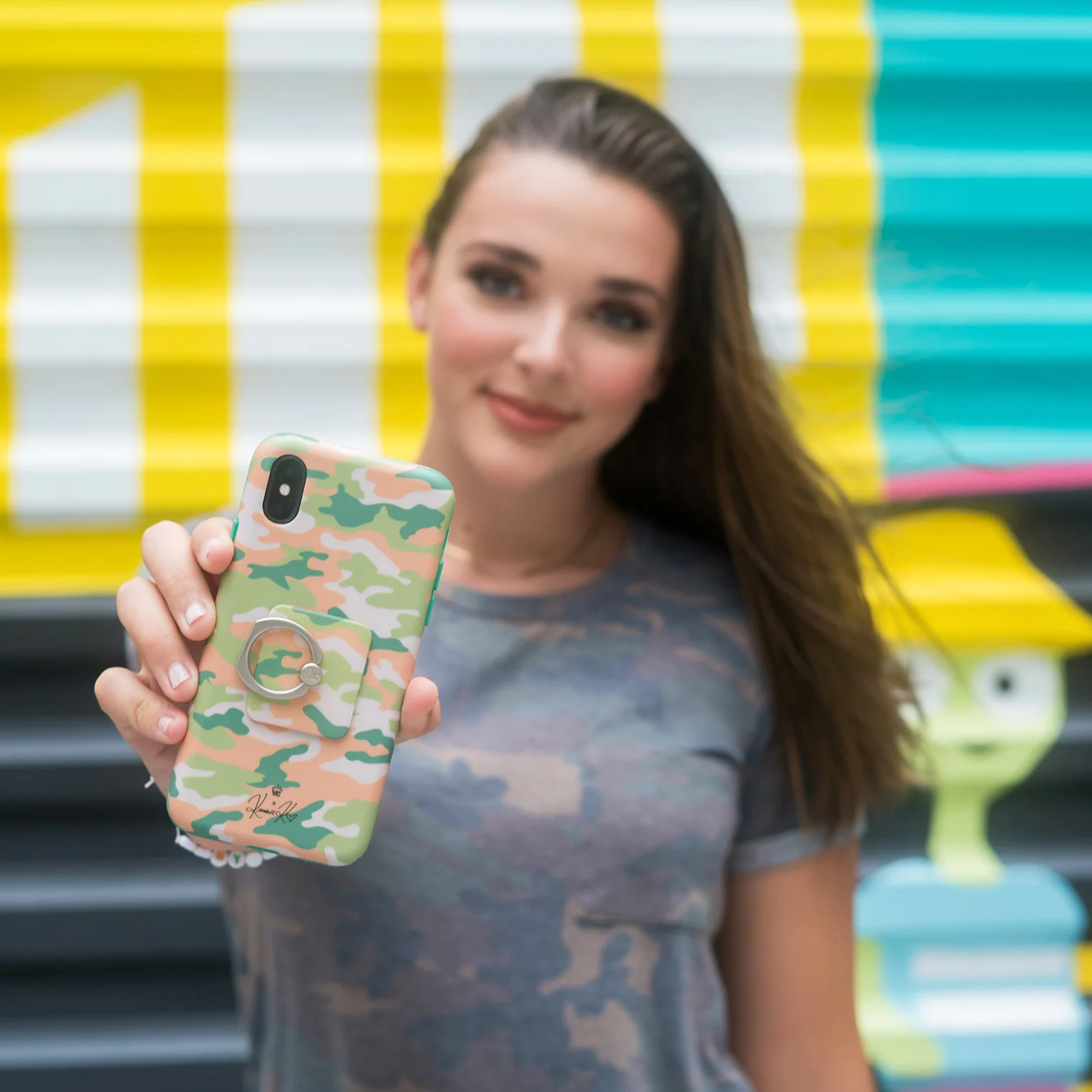 Olive Camo iPhone Case by Kendall Vertes - Image 55