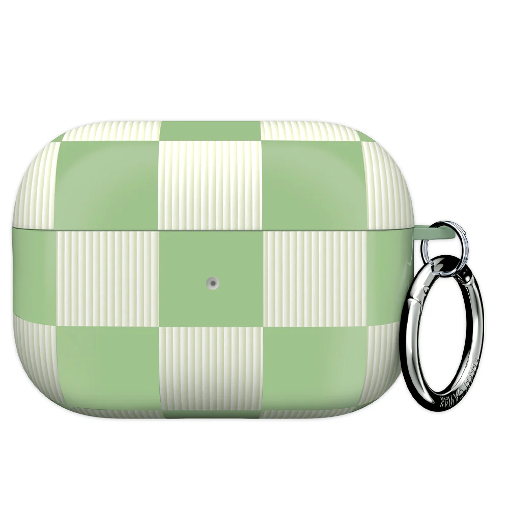 Pistachio Vibe Checkered AirPod Case - Image 11