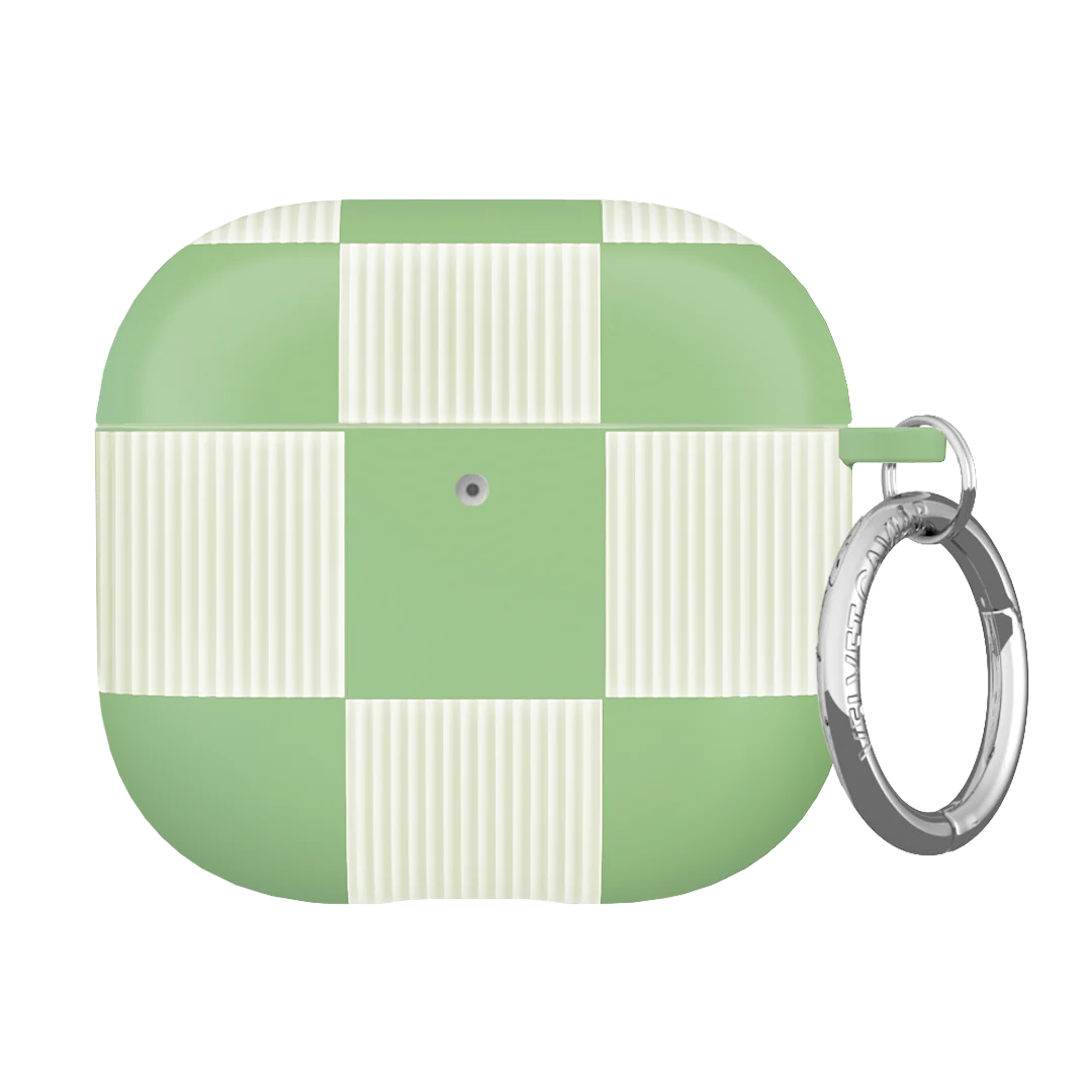 Pistachio Vibe Checkered AirPod Case - Image 16