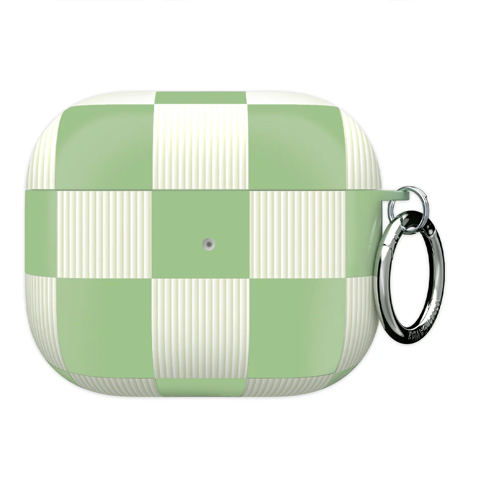 Pistachio Vibe Checkered AirPod Case - Image 6