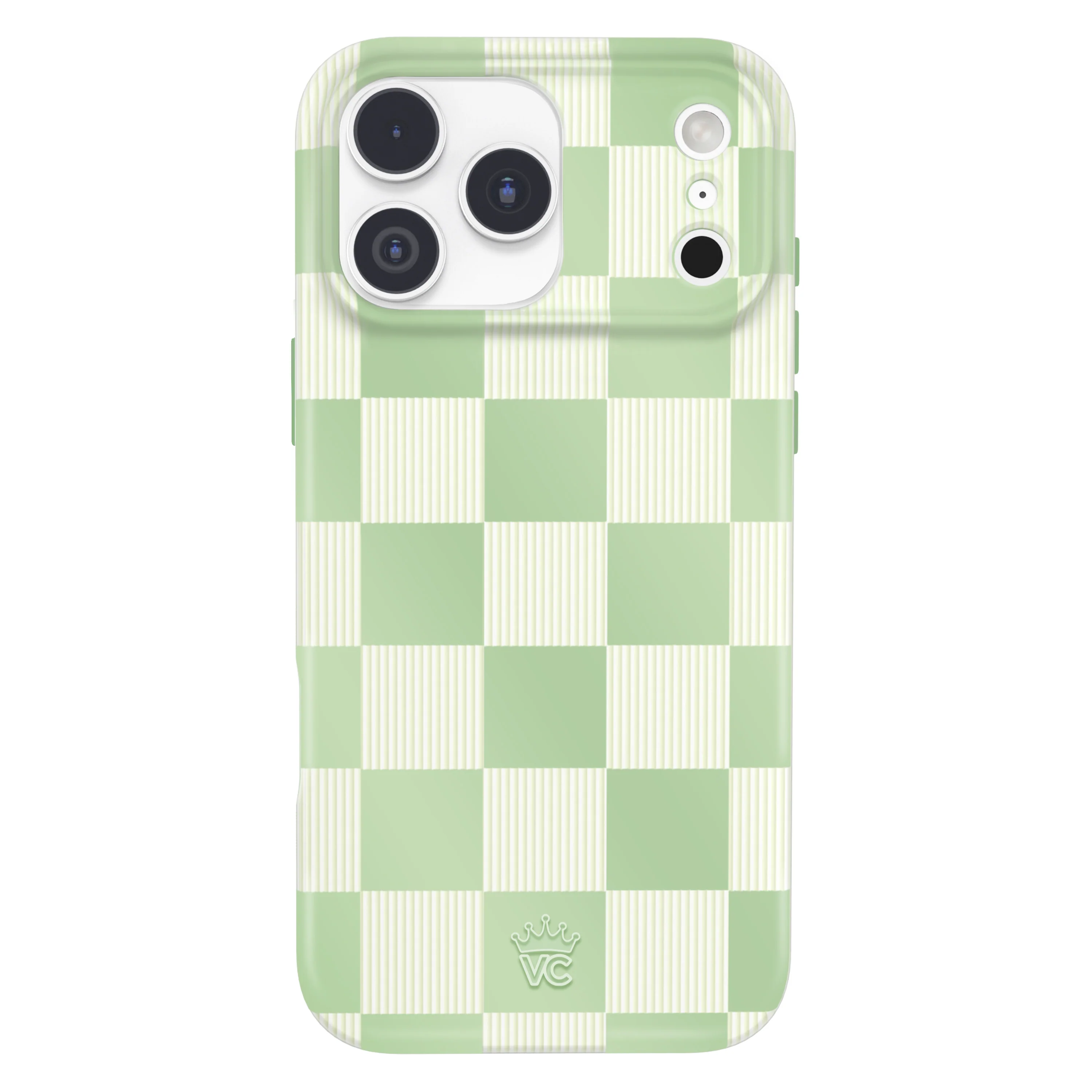 Pistachio Vibe Checkered iPhone Case - Image 111
