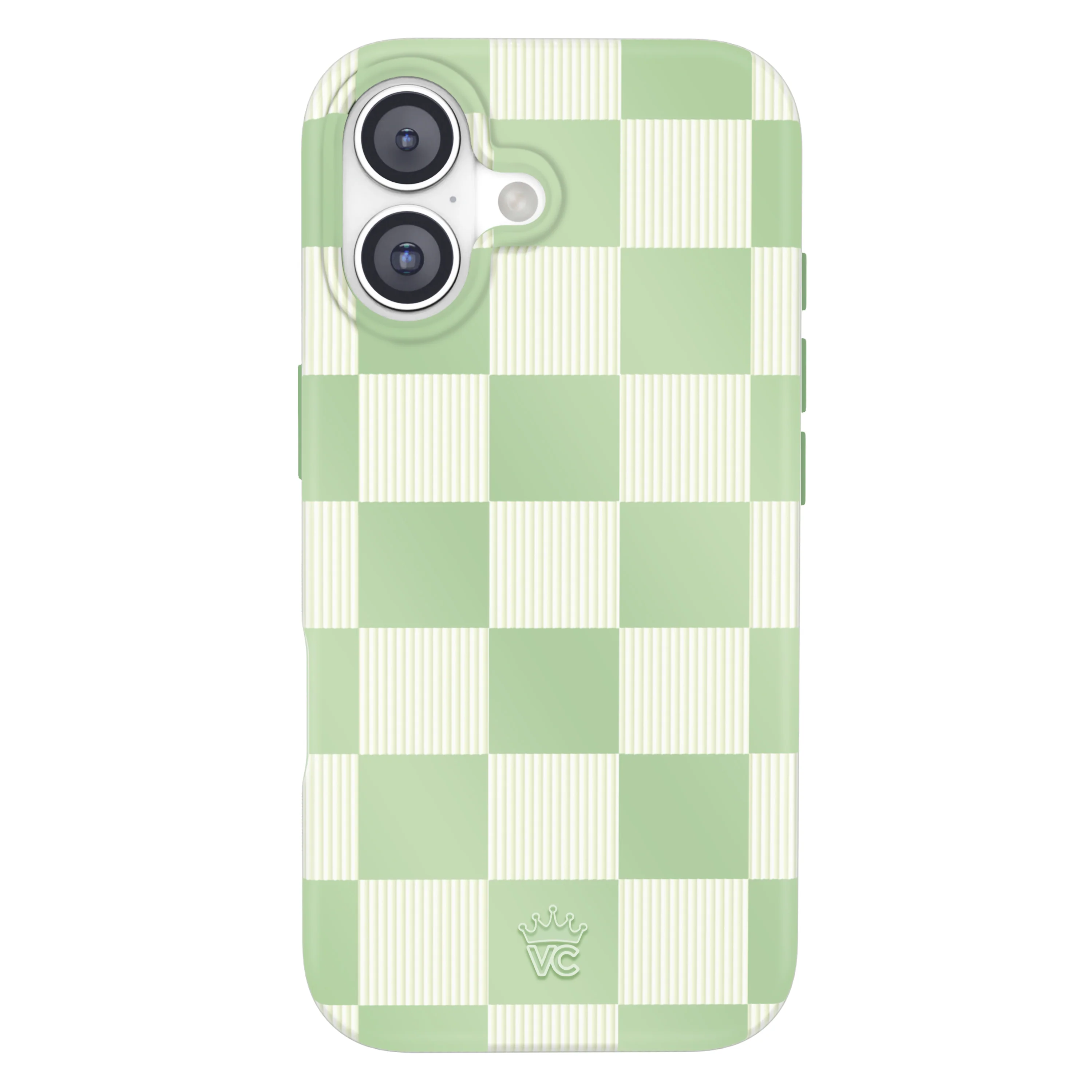 Pistachio Vibe Checkered iPhone Case - Image 116