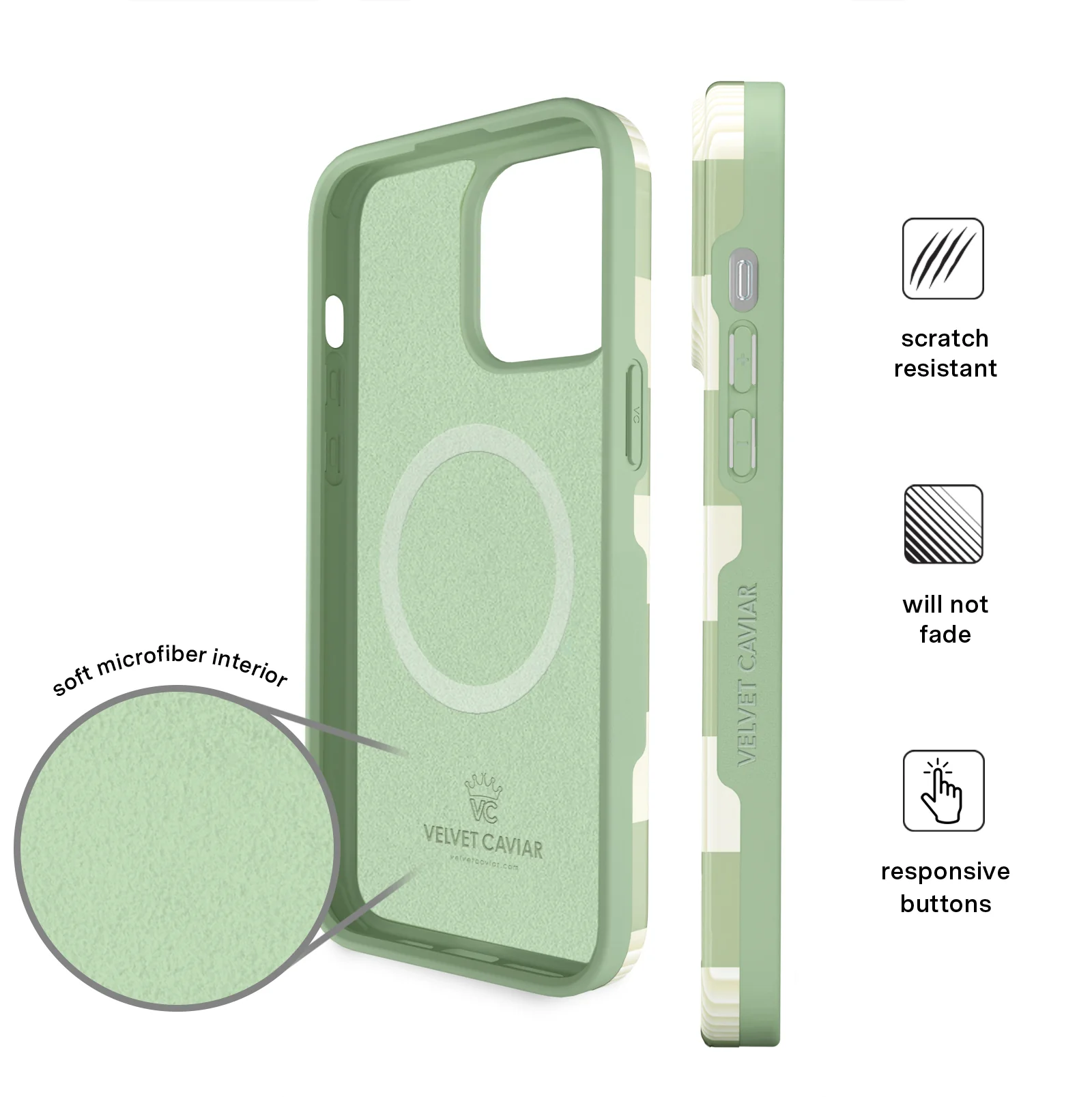 Pistachio Vibe Checkered iPhone Case - Image 50