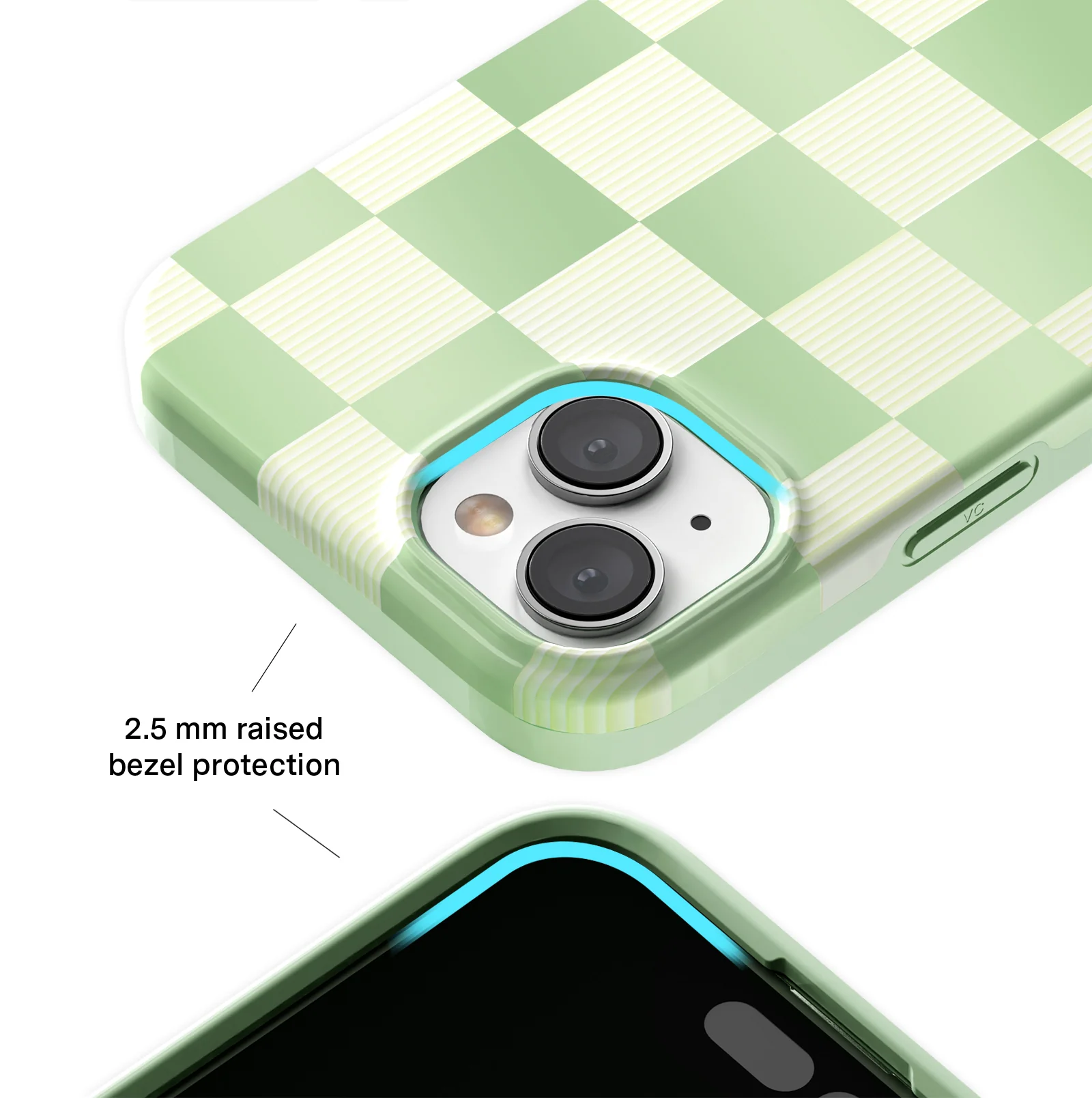 Pistachio Vibe Checkered iPhone Case - Image 52