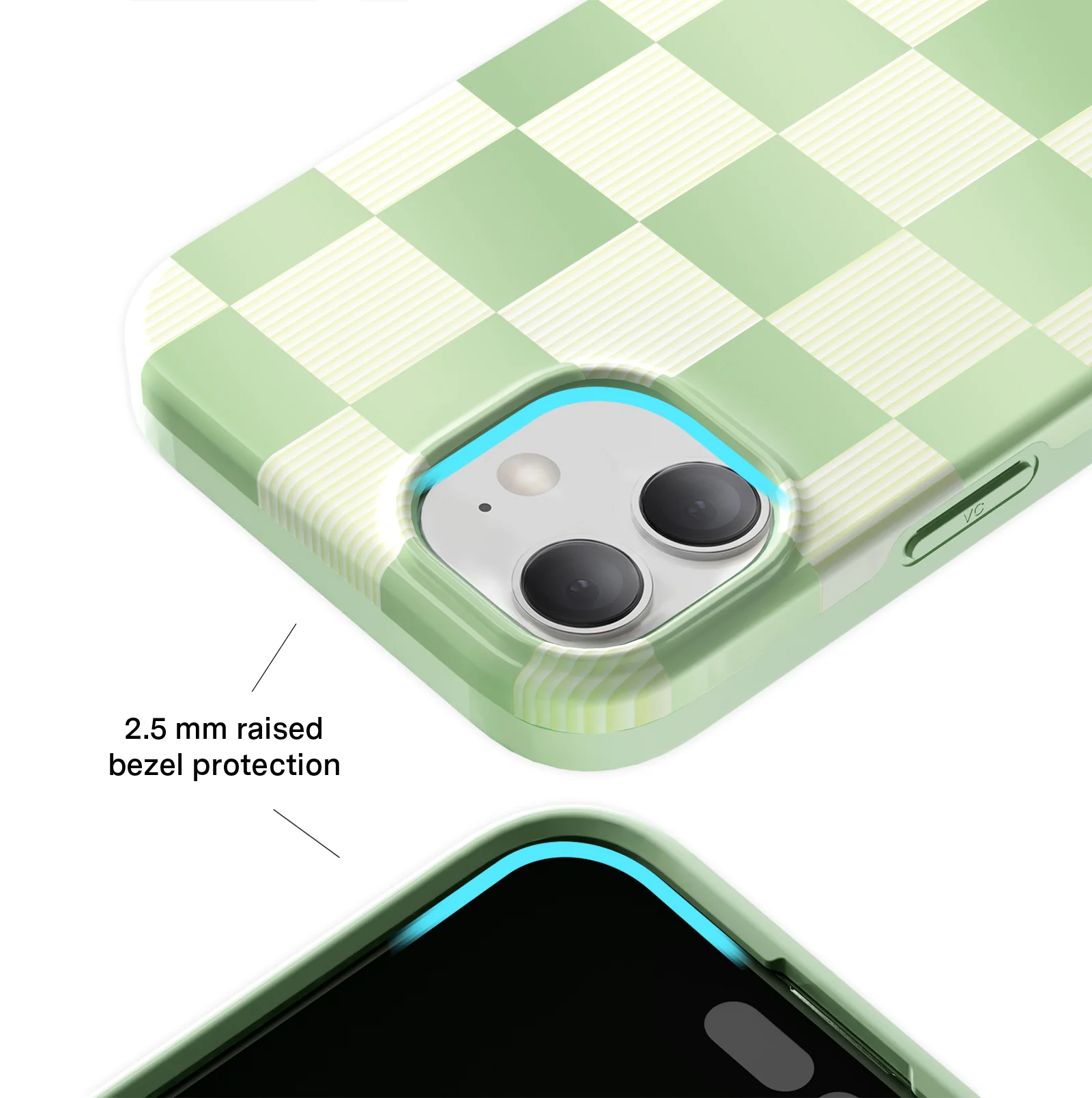 Pistachio Vibe Checkered iPhone Case - Image 77