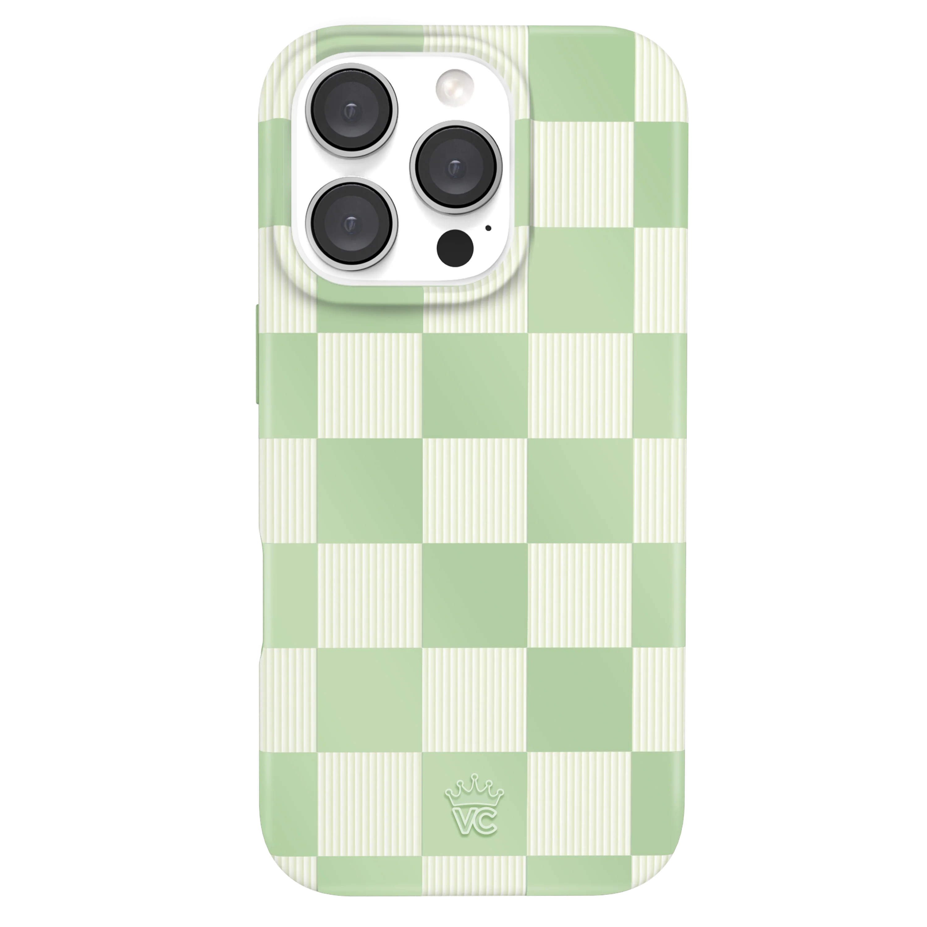Pistachio Vibe Checkered iPhone Case - Image 86