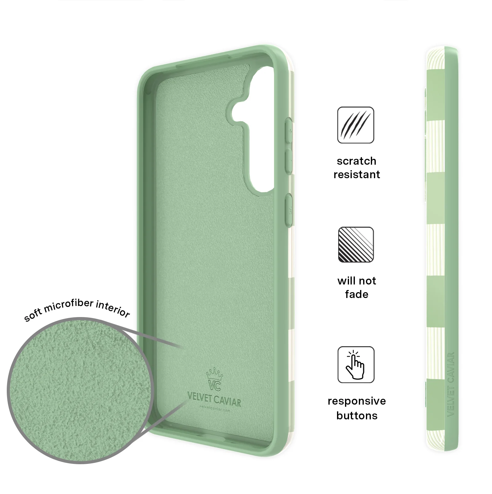 Pistachio Vibe Checkered Samsung Case - Image 10