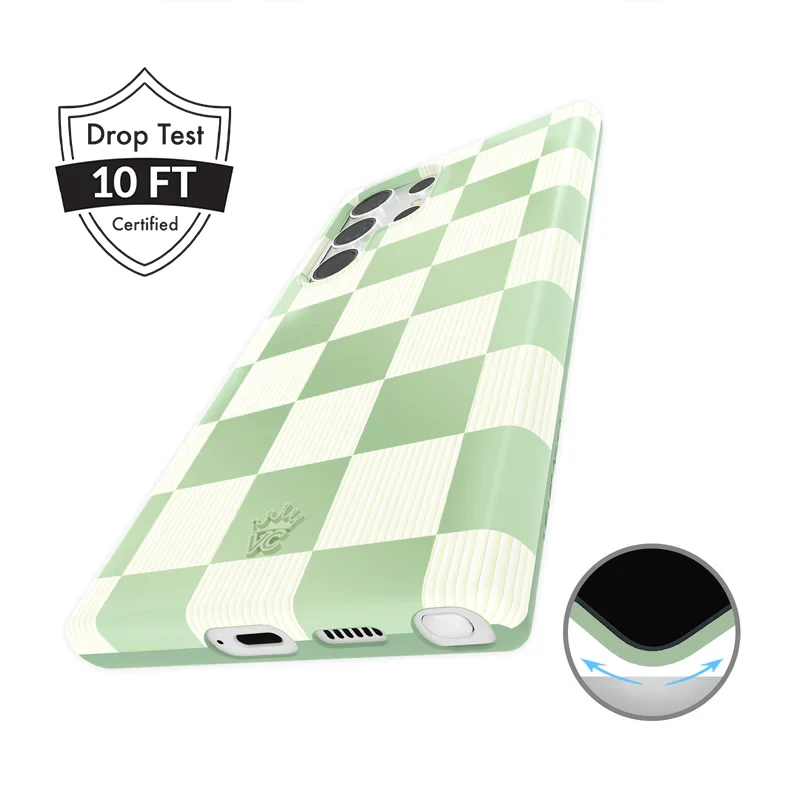 Pistachio Vibe Checkered Samsung Case - Image 14