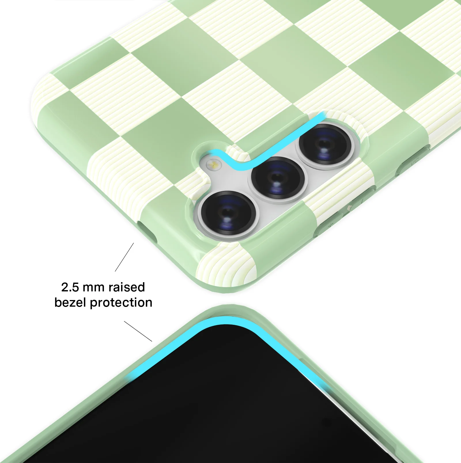 Pistachio Vibe Checkered Samsung Case - Image 2