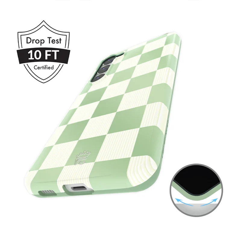 Pistachio Vibe Checkered Samsung Case - Image 24