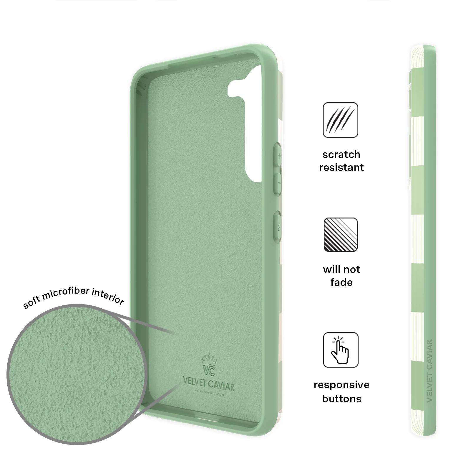 Pistachio Vibe Checkered Samsung Case - Image 25