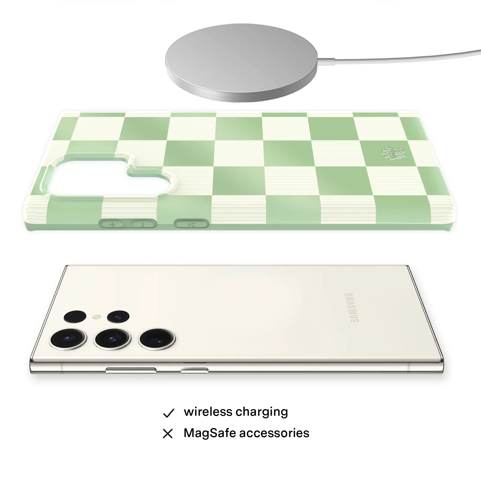 Pistachio Vibe Checkered Samsung Case - Image 28