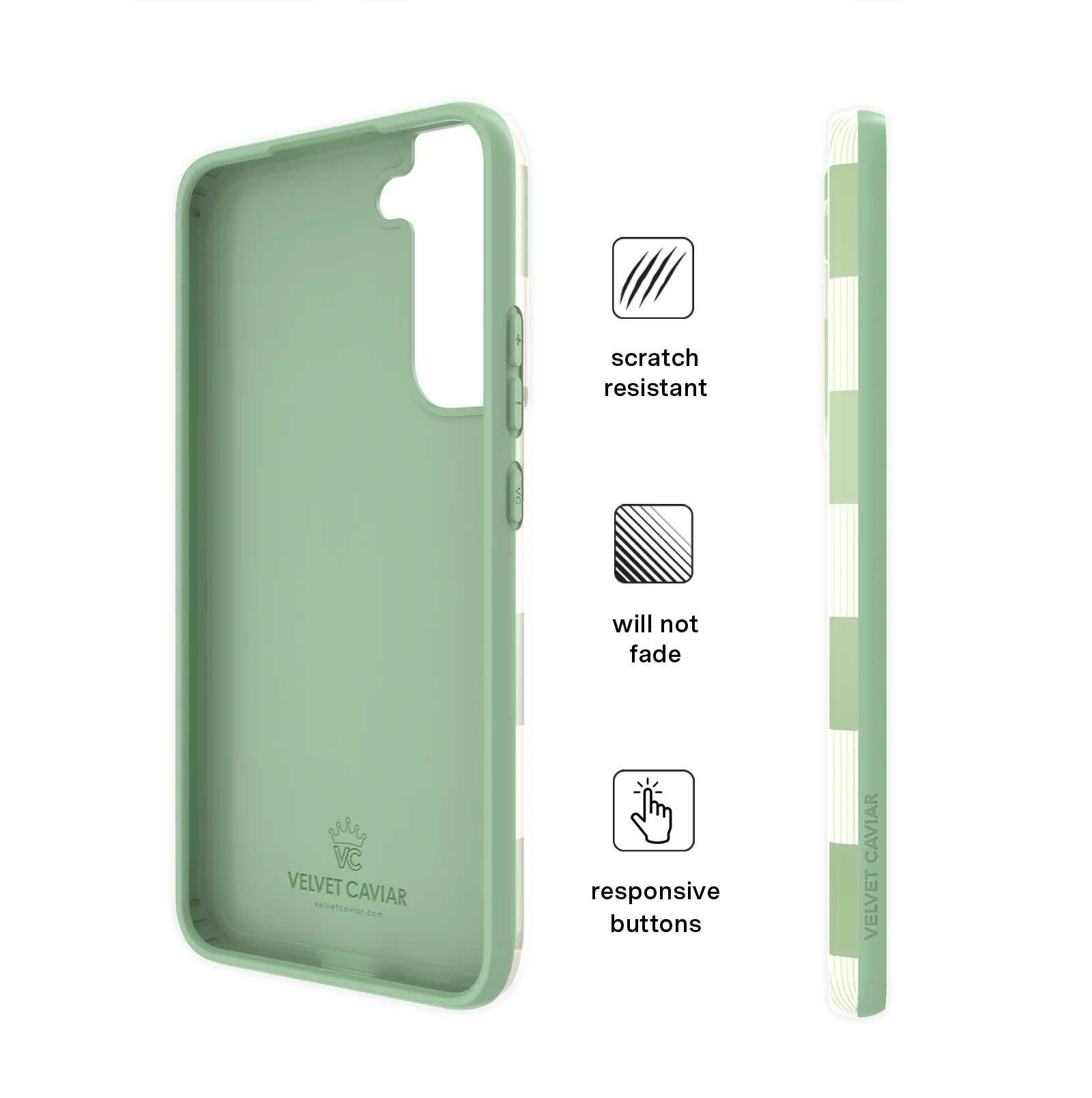 Pistachio Vibe Checkered Samsung Case - Image 35