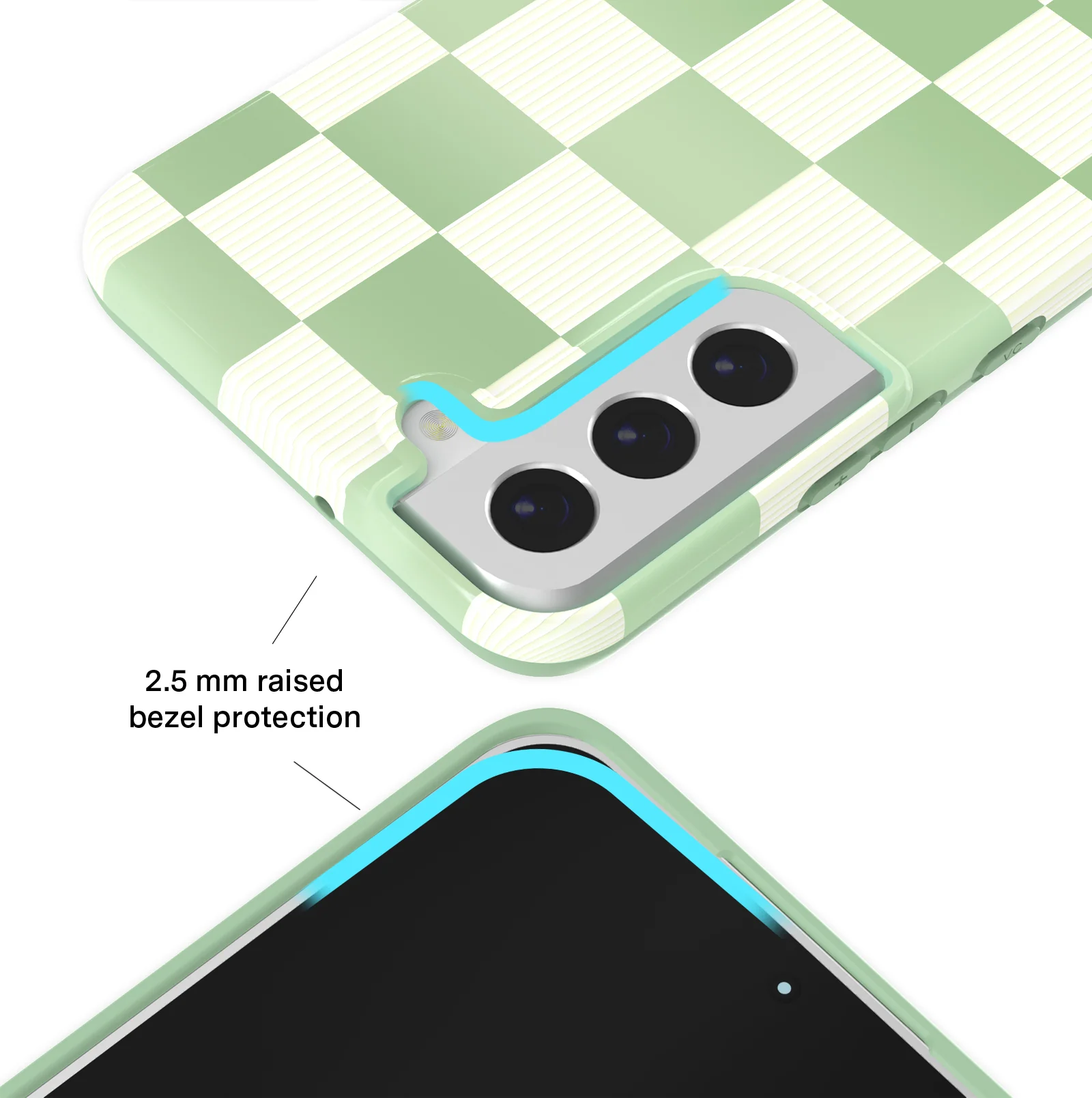 Pistachio Vibe Checkered Samsung Case - Image 37