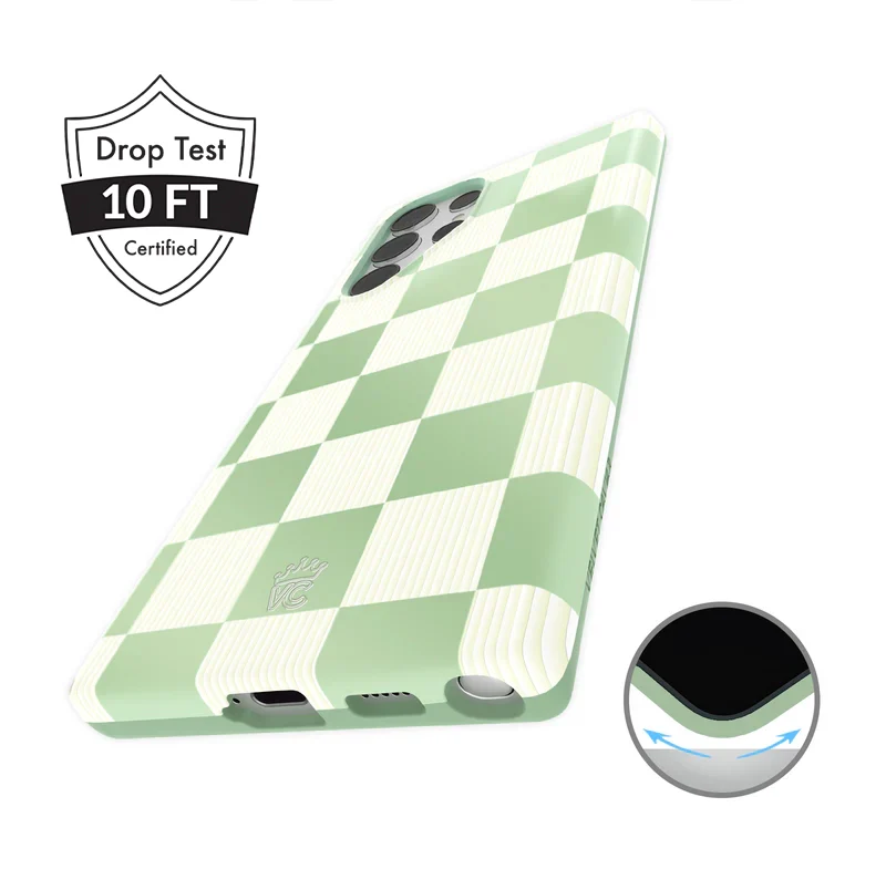 Pistachio Vibe Checkered Samsung Case - Image 44