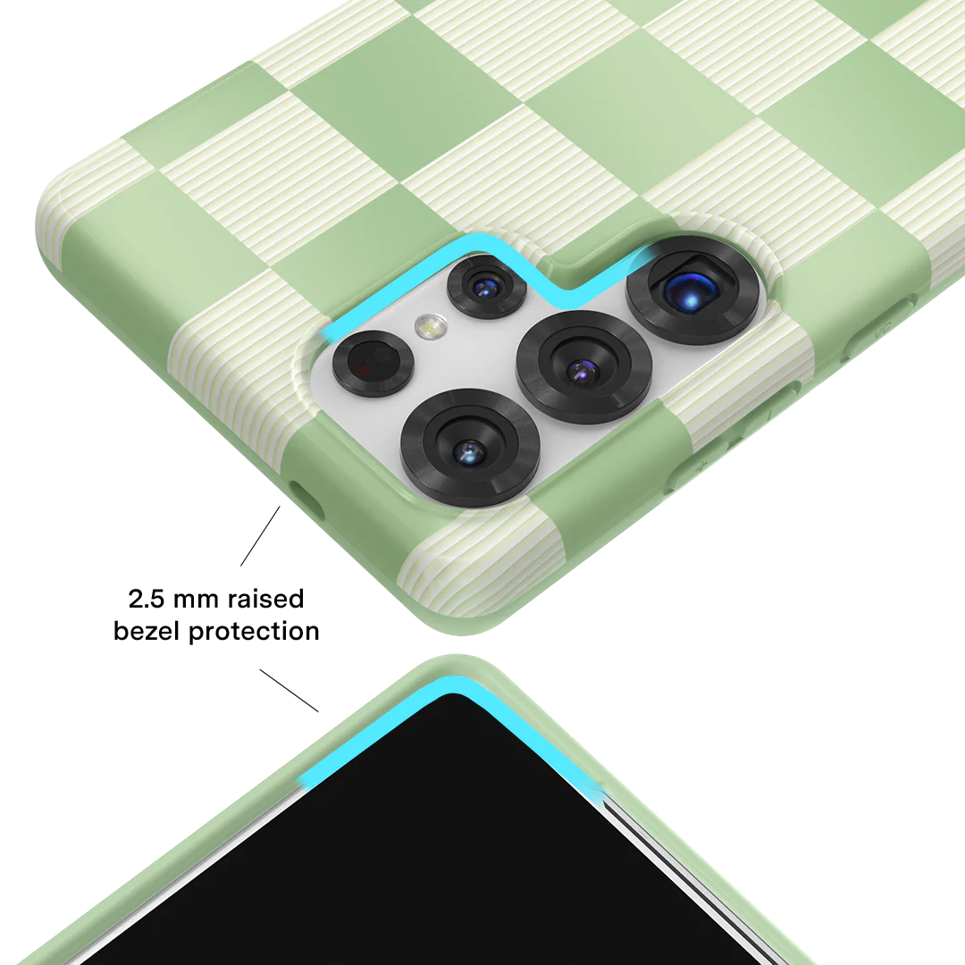 Pistachio Vibe Checkered Samsung Case - Image 47