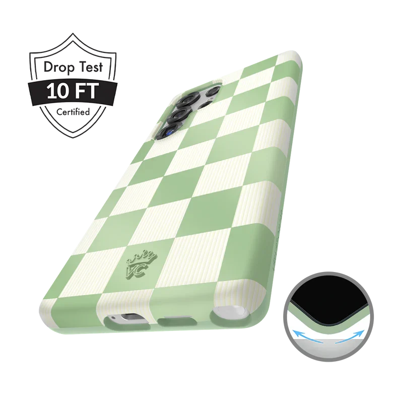 Pistachio Vibe Checkered Samsung Case - Image 49