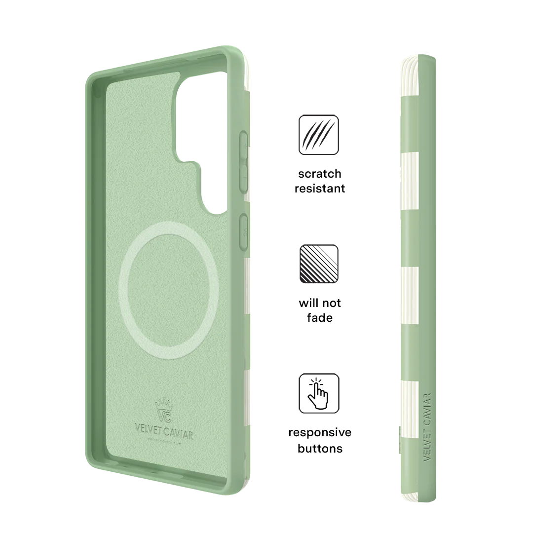Pistachio Vibe Checkered Samsung Case - Image 50