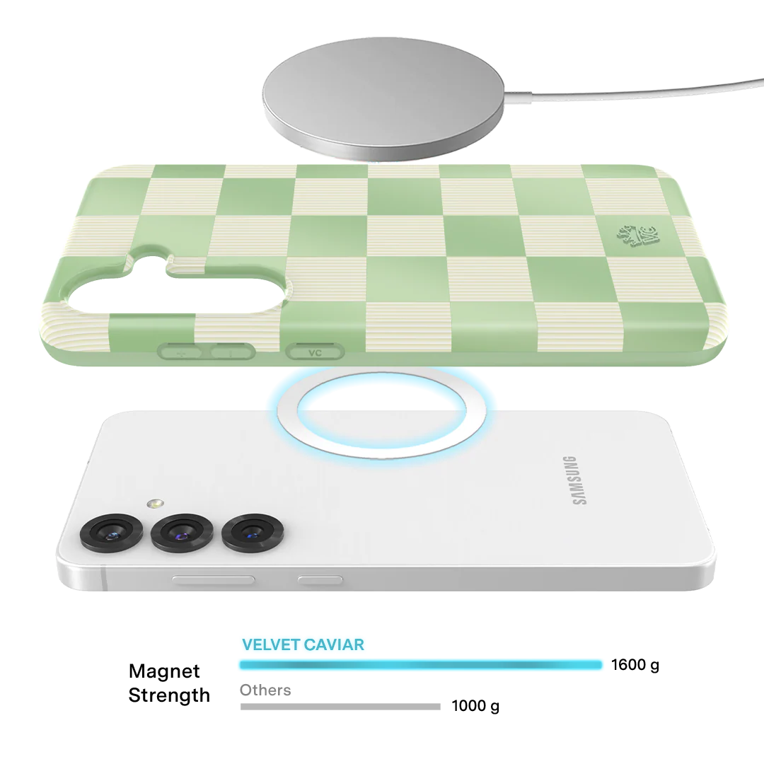 Pistachio Vibe Checkered Samsung Case - Image 53