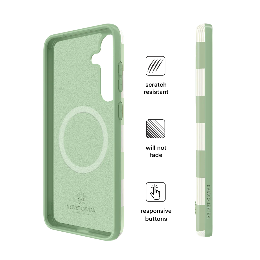 Pistachio Vibe Checkered Samsung Case - Image 60