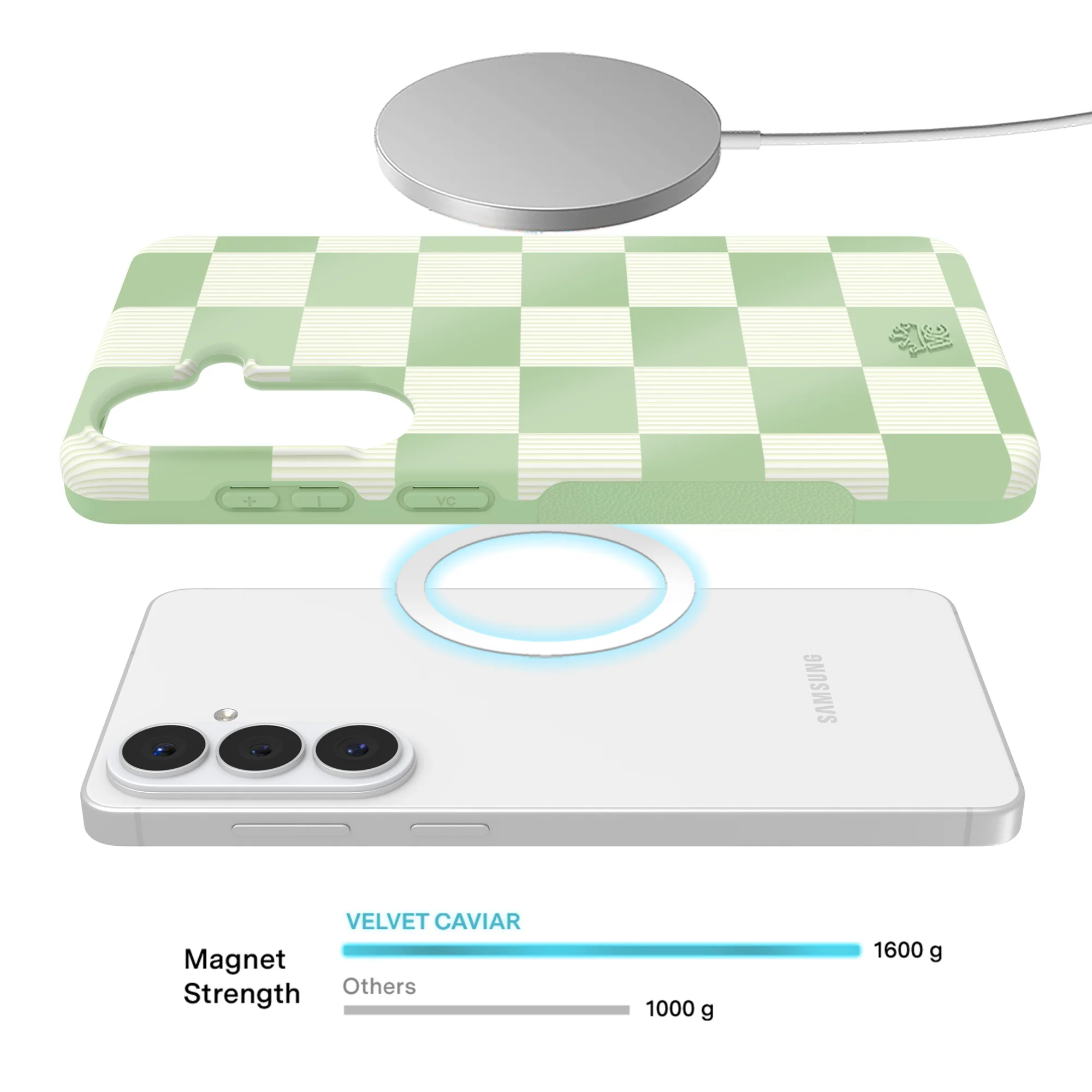 Pistachio Vibe Checkered Samsung Case - Image 63