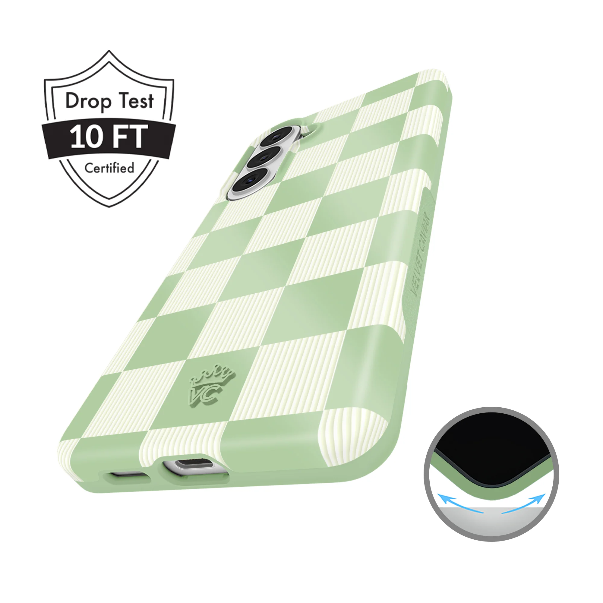Pistachio Vibe Checkered Samsung Case - Image 69