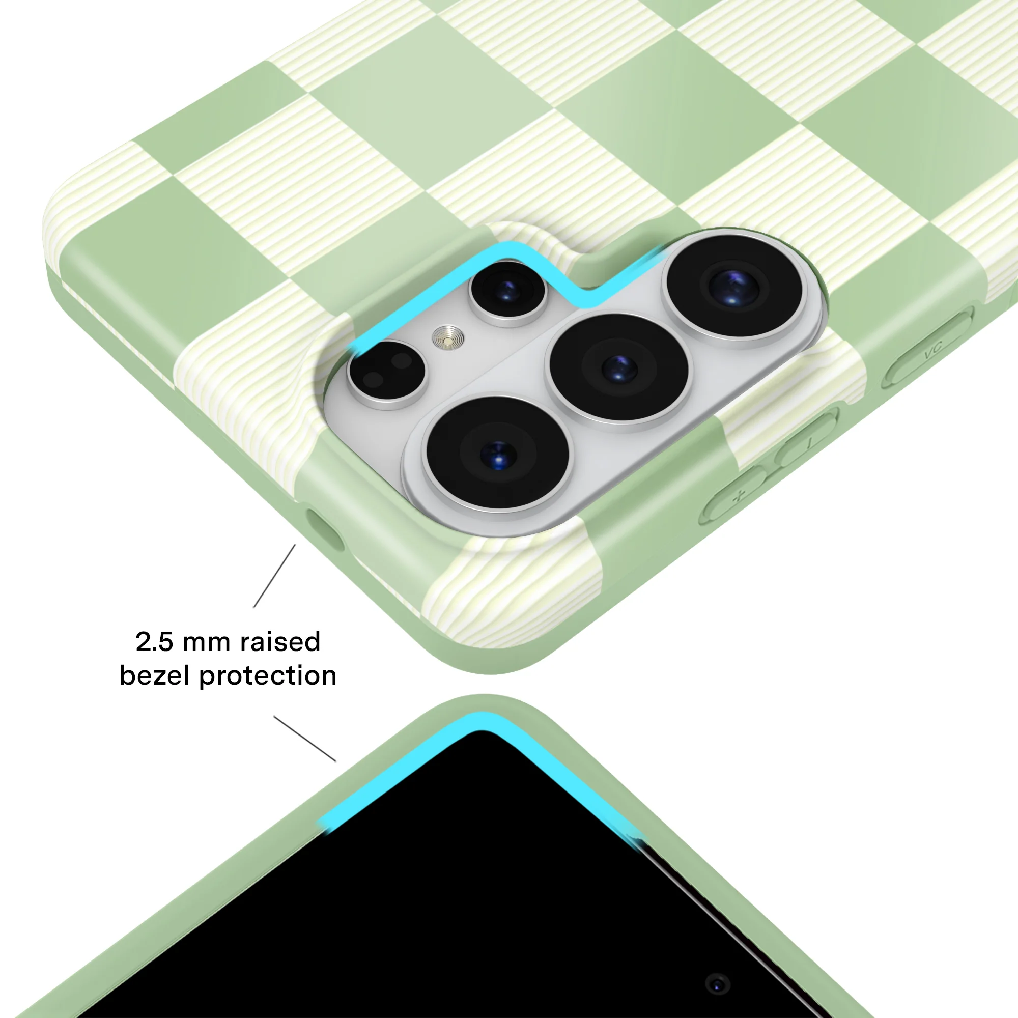 Pistachio Vibe Checkered Samsung Case - Image 72