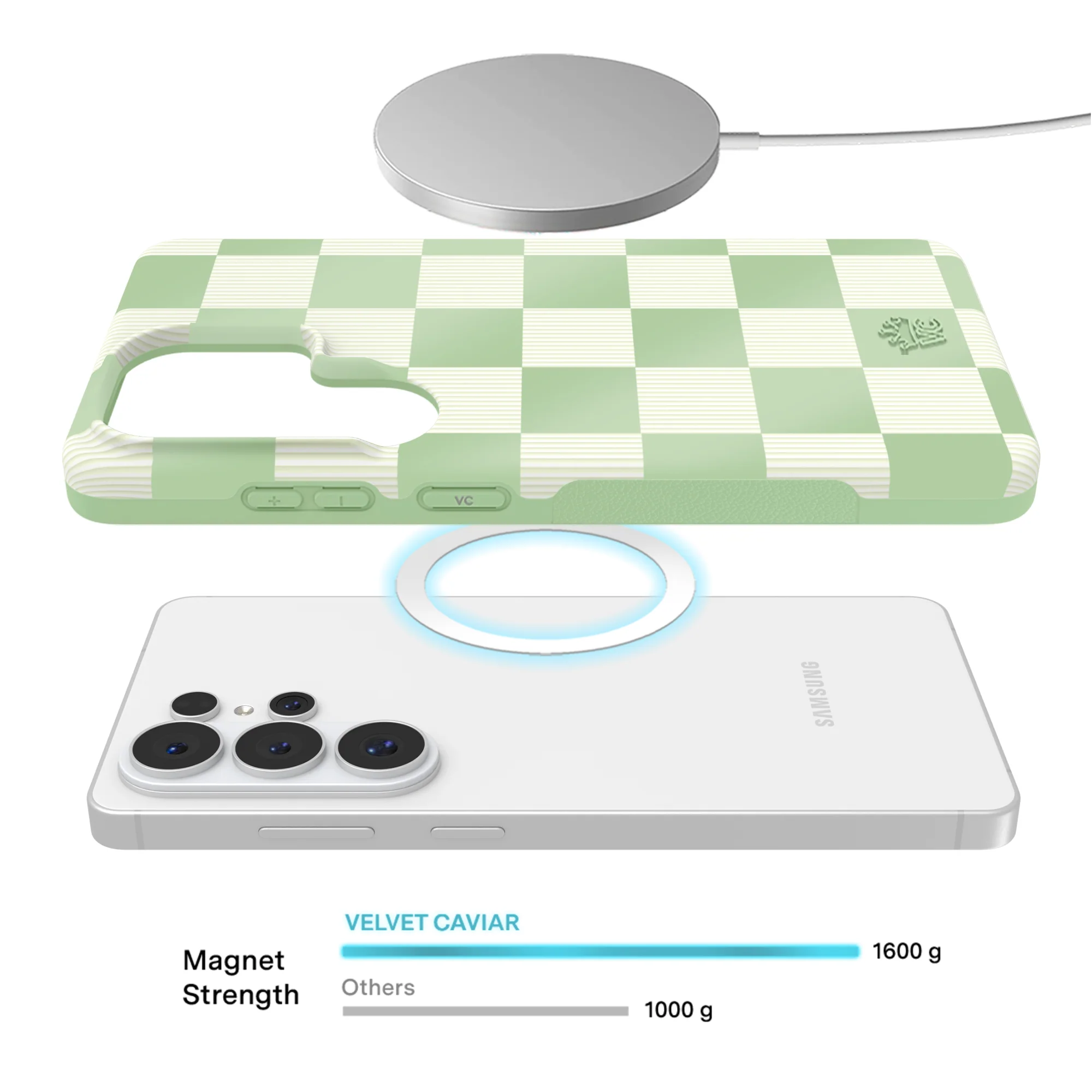 Pistachio Vibe Checkered Samsung Case - Image 73