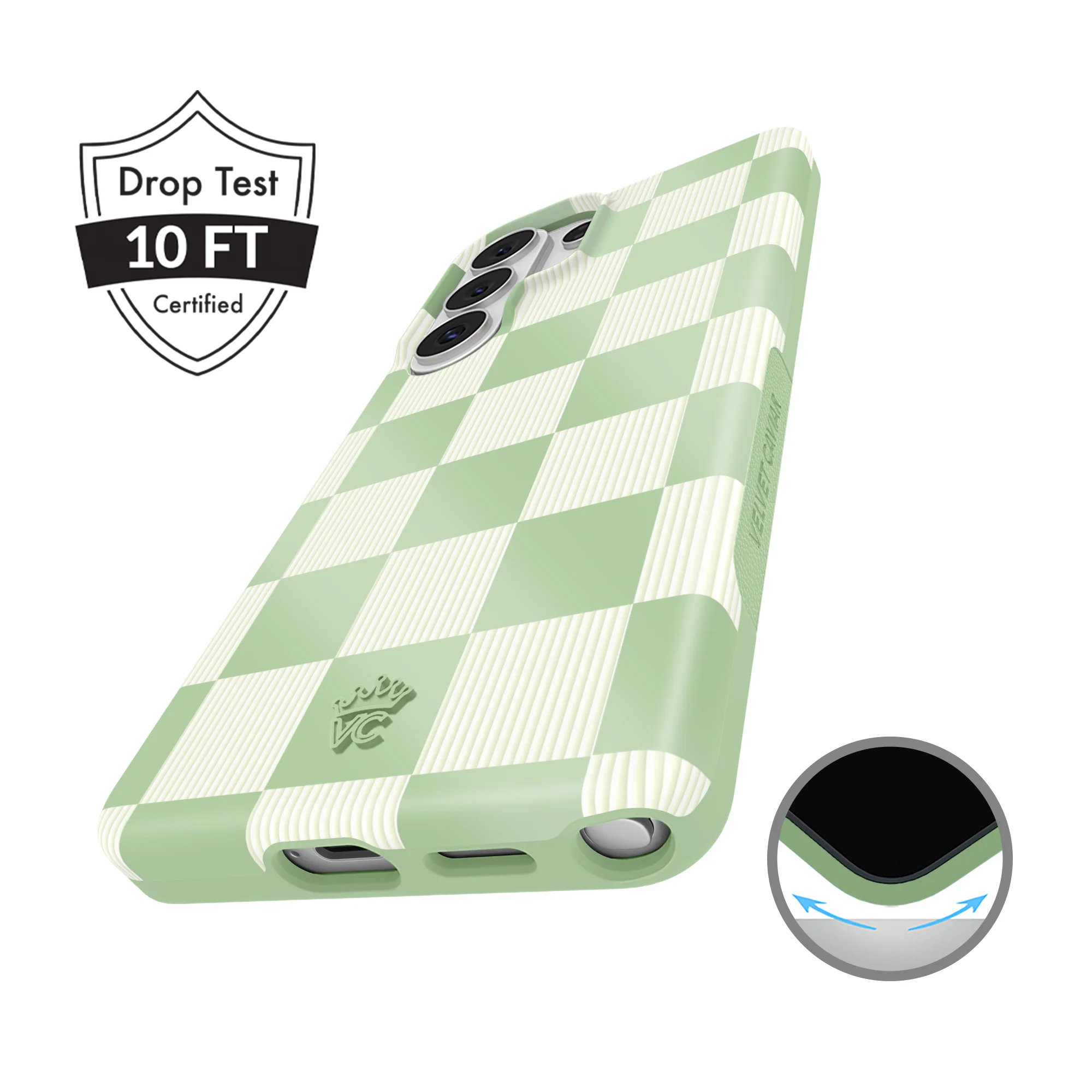 Pistachio Vibe Checkered Samsung Case - Image 74