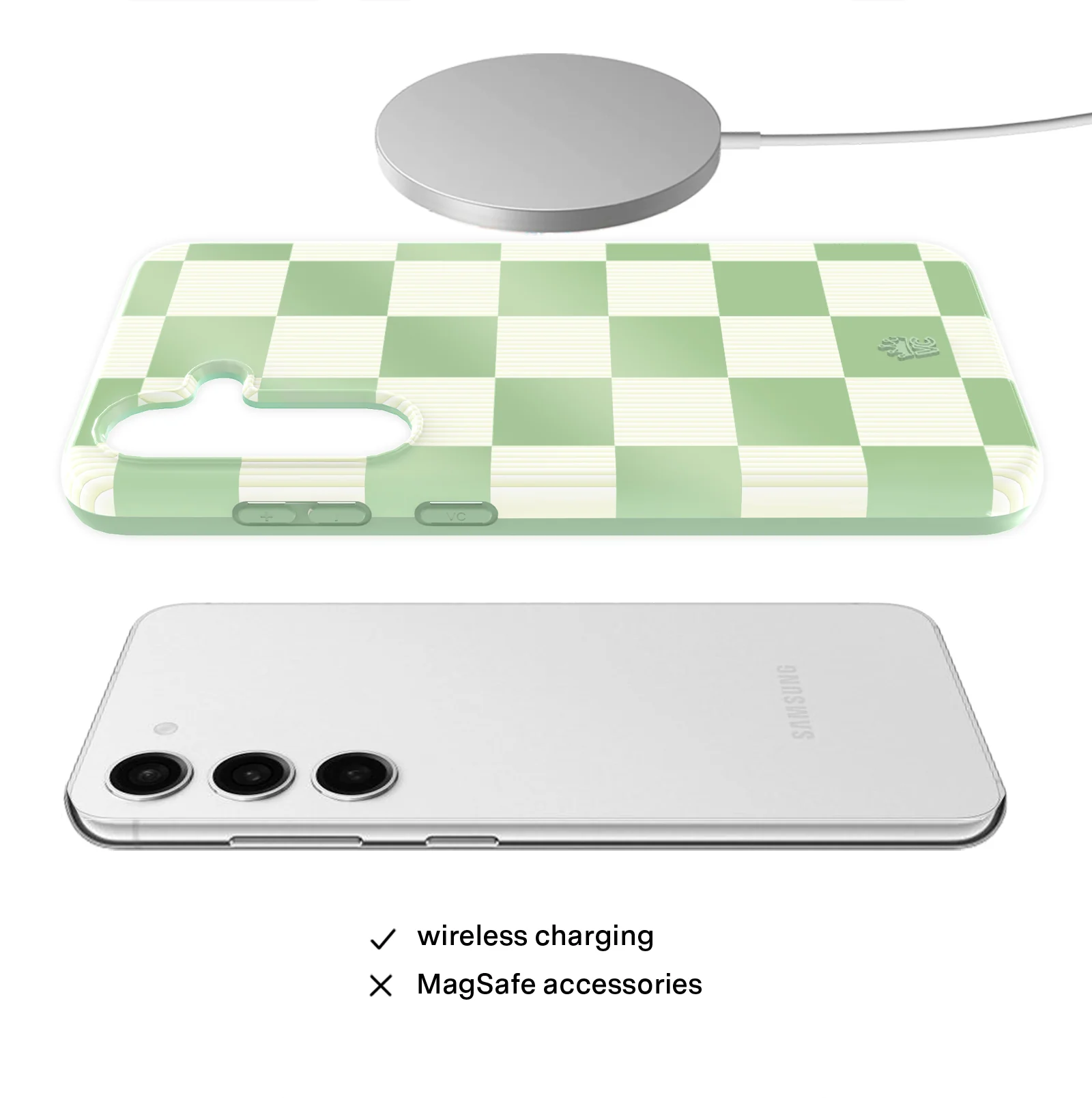Pistachio Vibe Checkered Samsung Case - Image 8