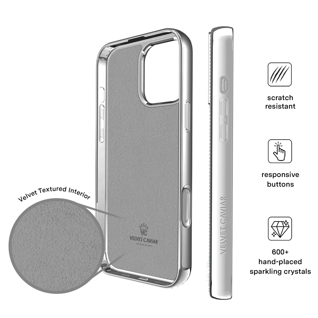 Chrome Caviar Crystals iPhone Case - Image 10