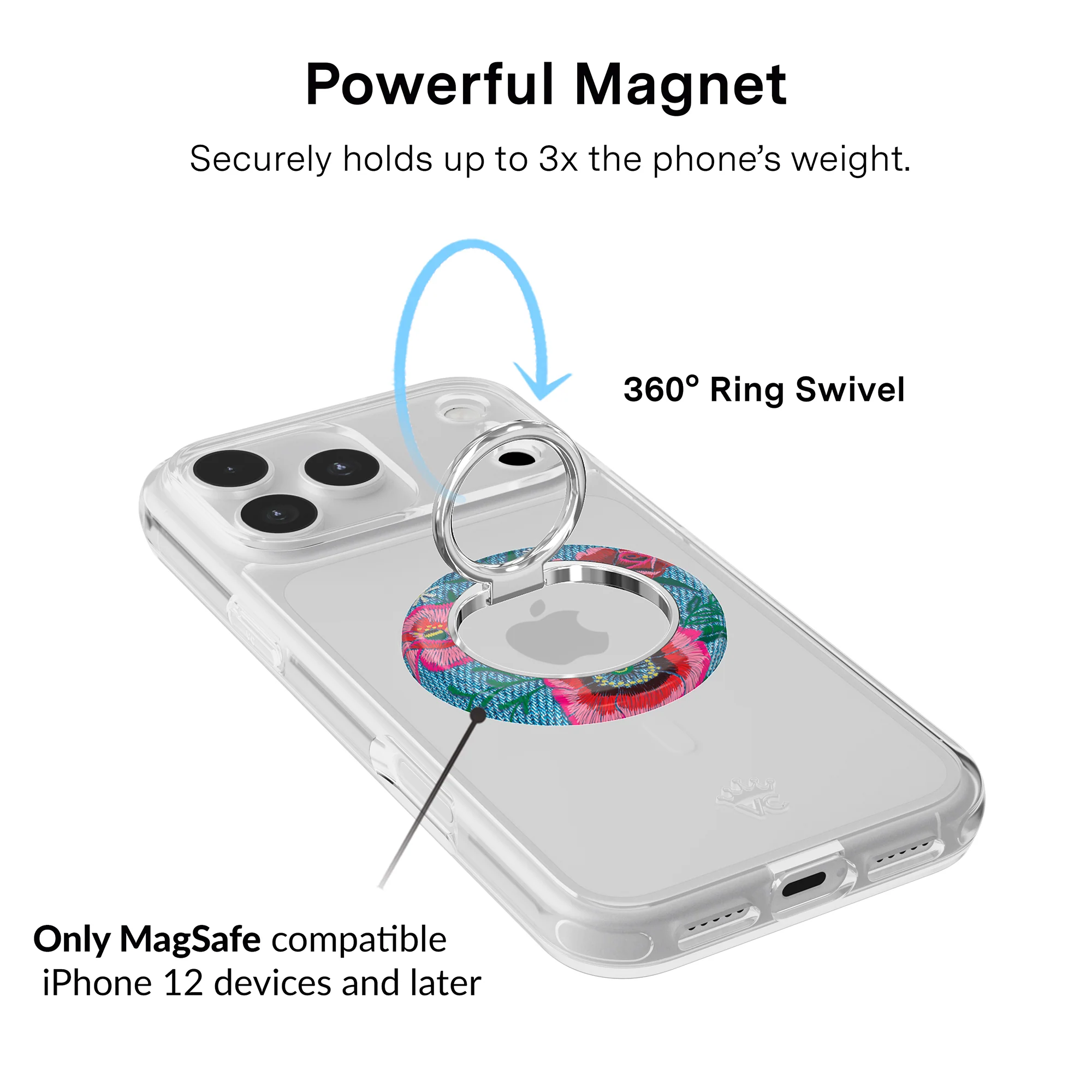 Groovy Floral MagSafe Grip Ring - Image 2