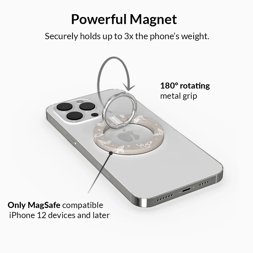 Moonlight Moths MagSafe Grip Ring - Image 3