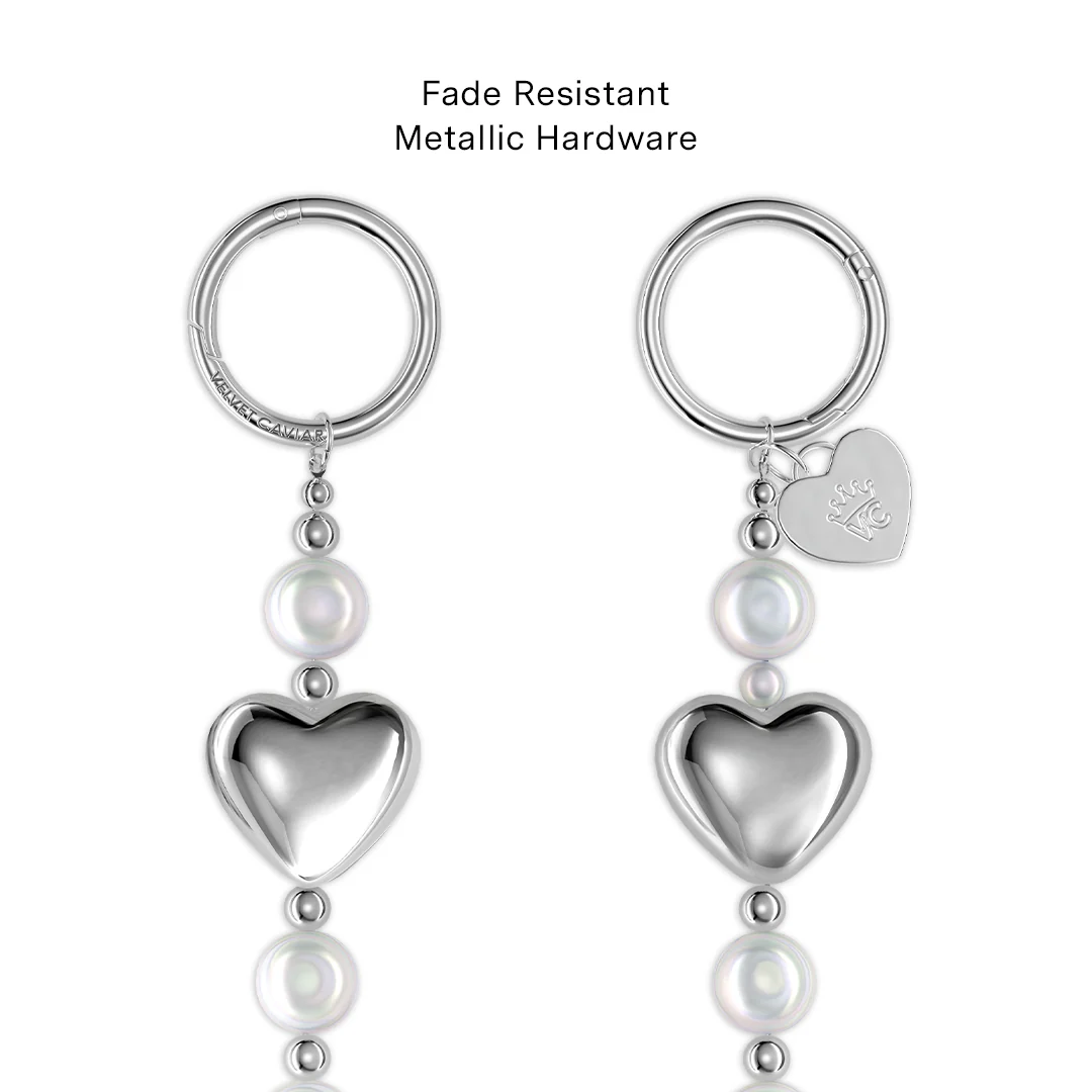 Pearl Heart Bag Chain - Image 3