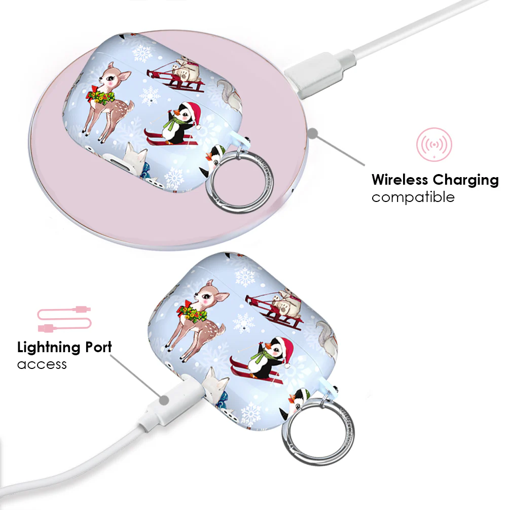 Winter Wonderland Baby Animals AirPod Case - Image 14
