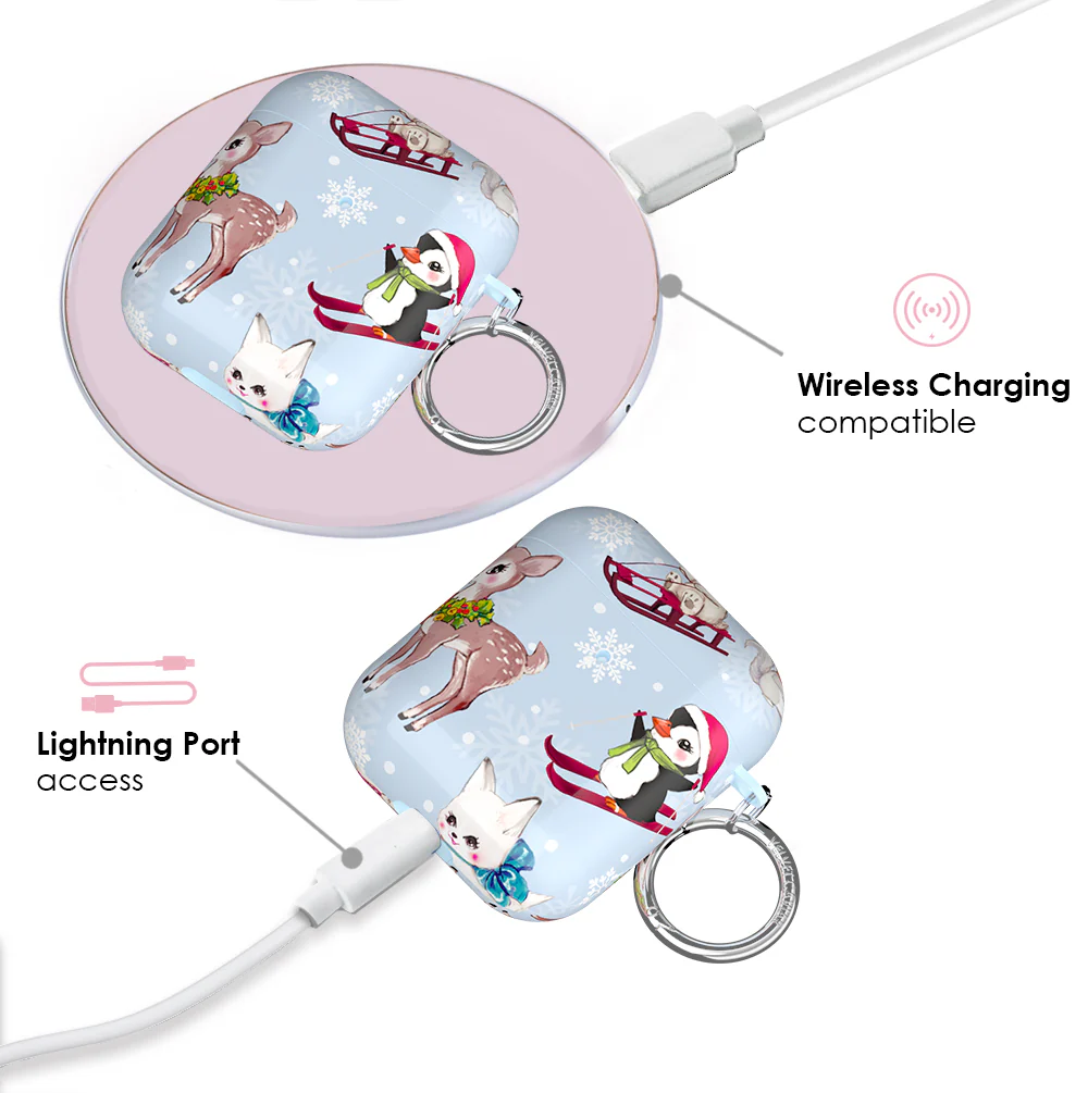 Winter Wonderland Baby Animals AirPod Case - Image 4