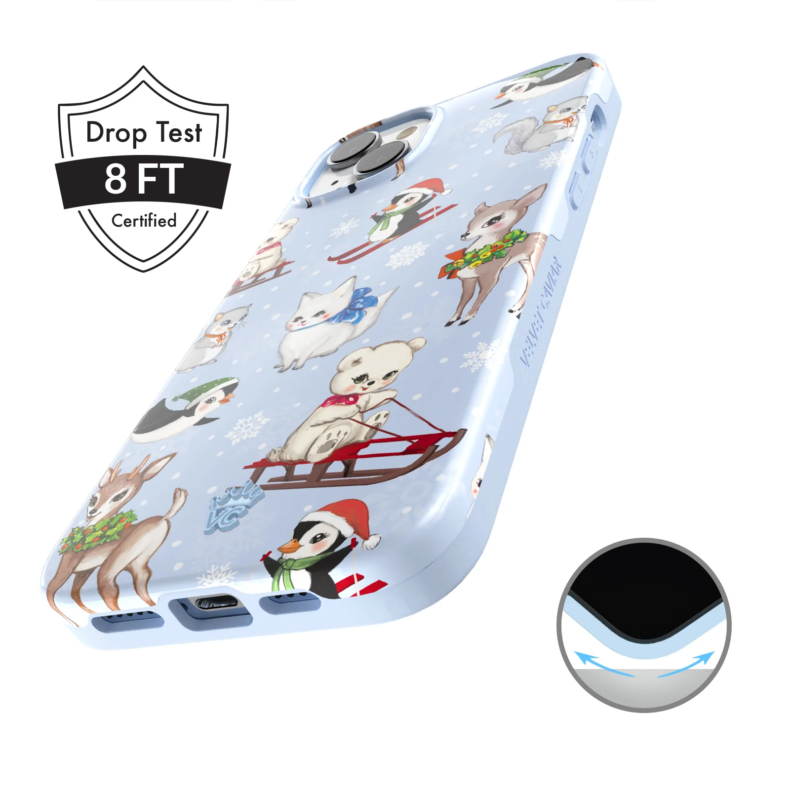 Winter Wonderland Baby Animals iPhone Case - Image 17