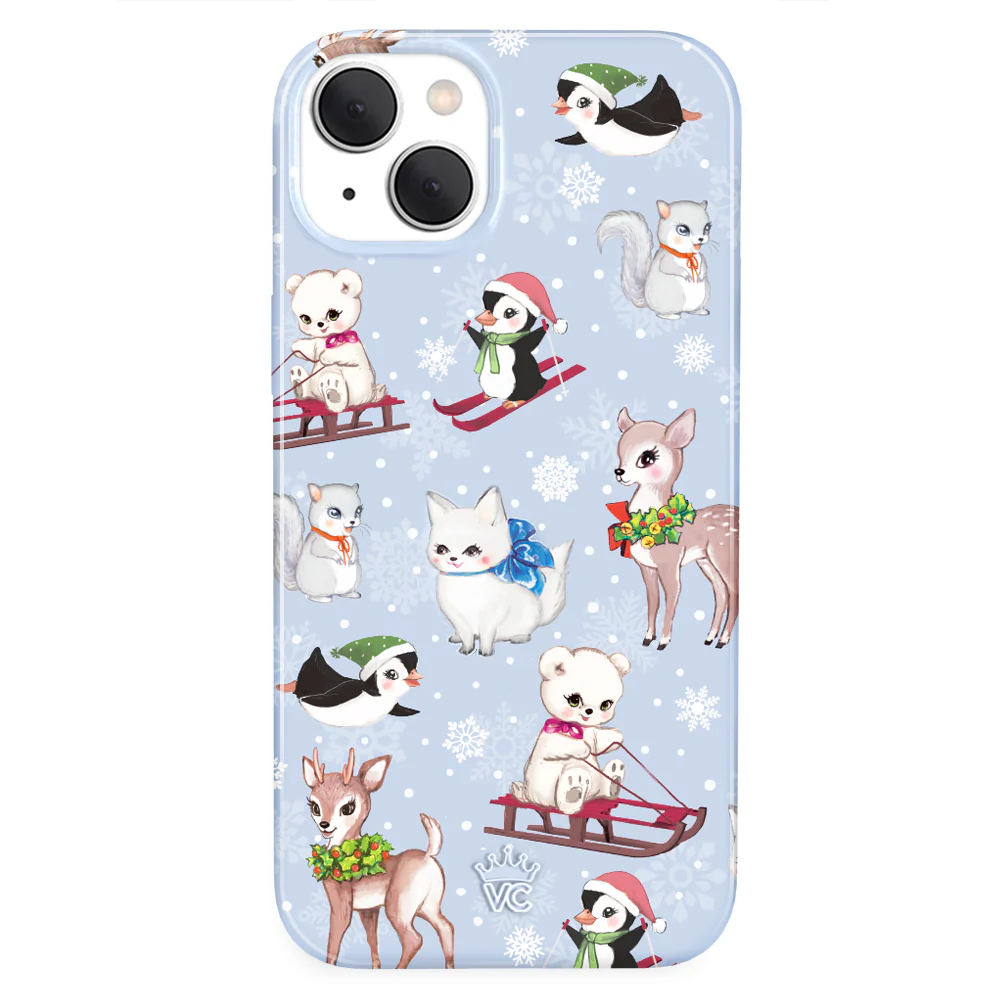 Winter Wonderland Baby Animals iPhone Case - Image 19