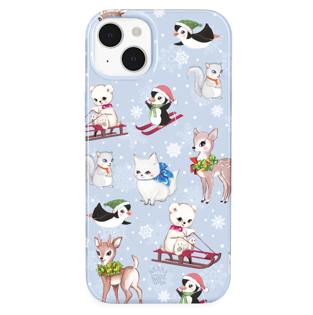 Winter Wonderland Baby Animals iPhone Case - Image 31