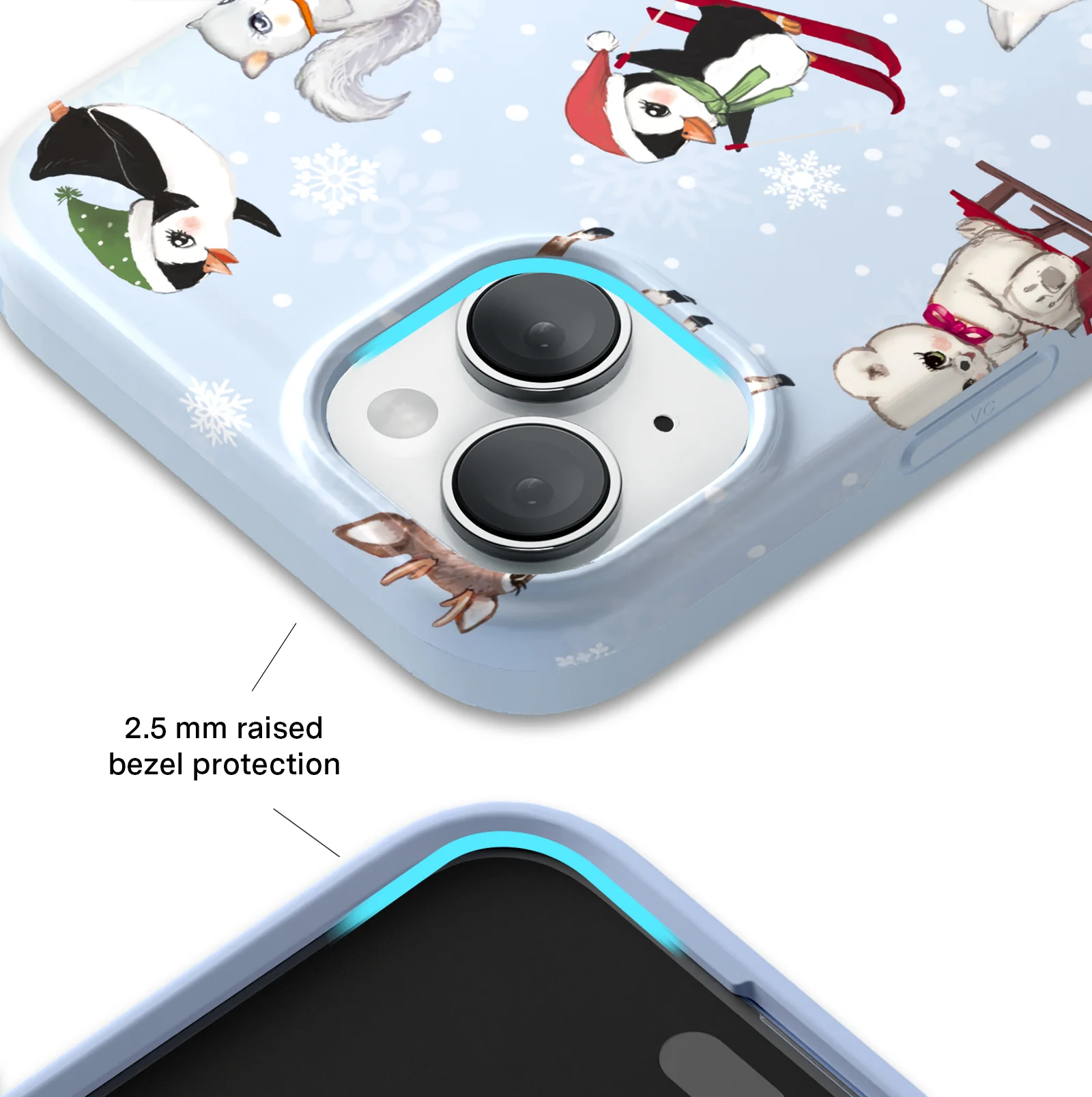 Winter Wonderland Baby Animals iPhone Case - Image 33