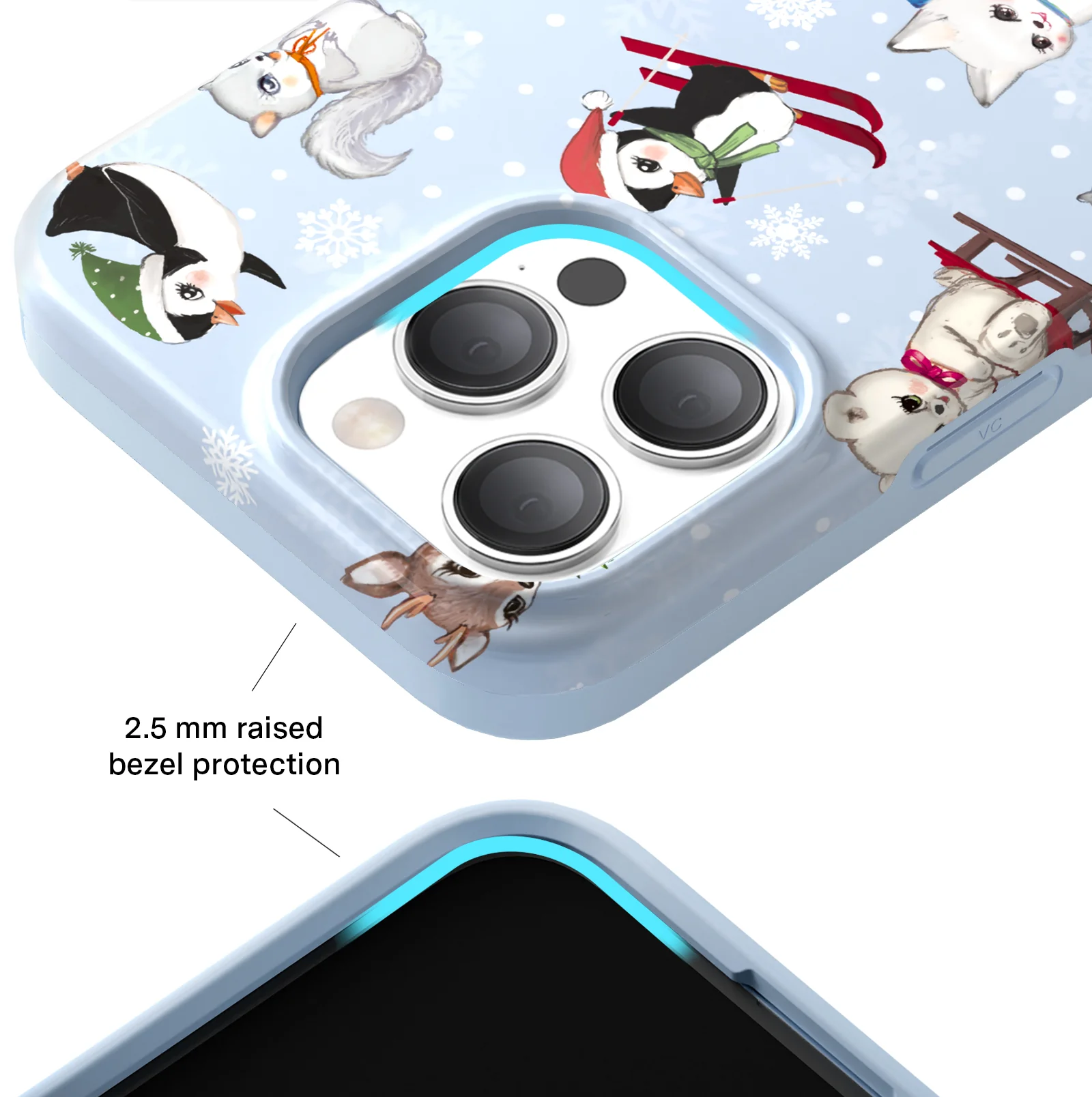 Winter Wonderland Baby Animals iPhone Case - Image 38