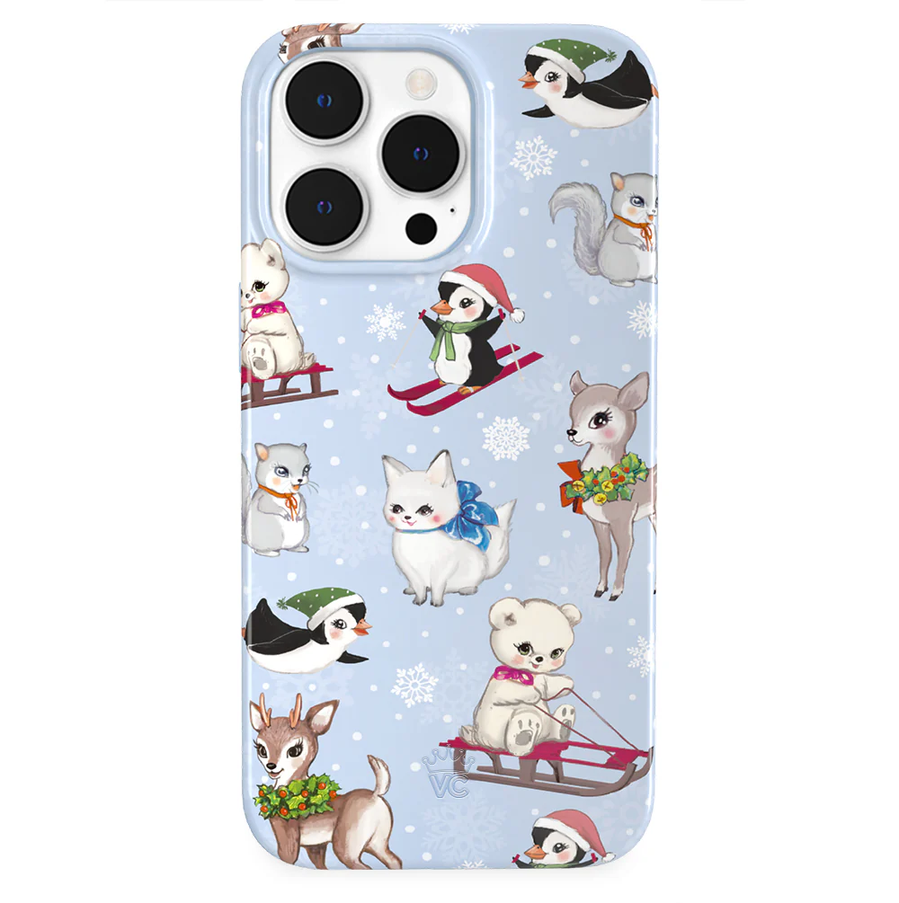 Winter Wonderland Baby Animals iPhone Case - Image 43