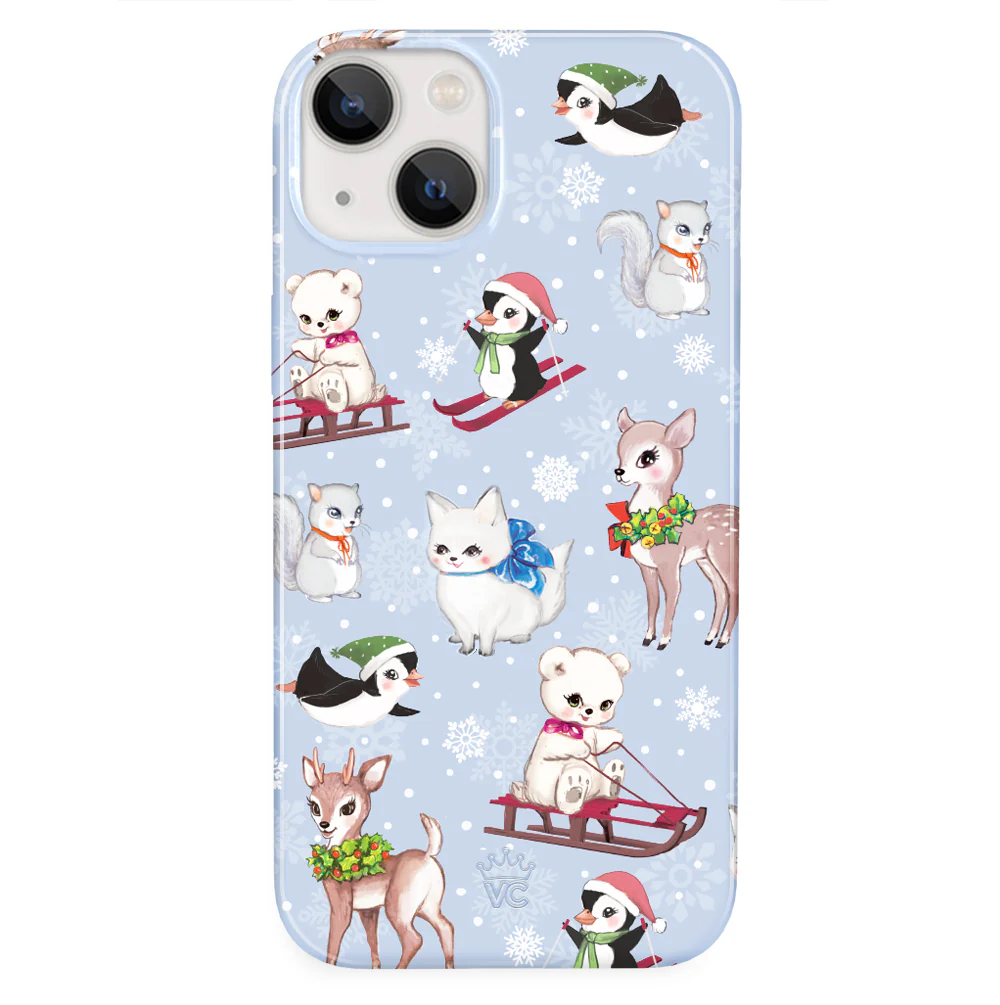 Winter Wonderland Baby Animals iPhone Case - Image 55