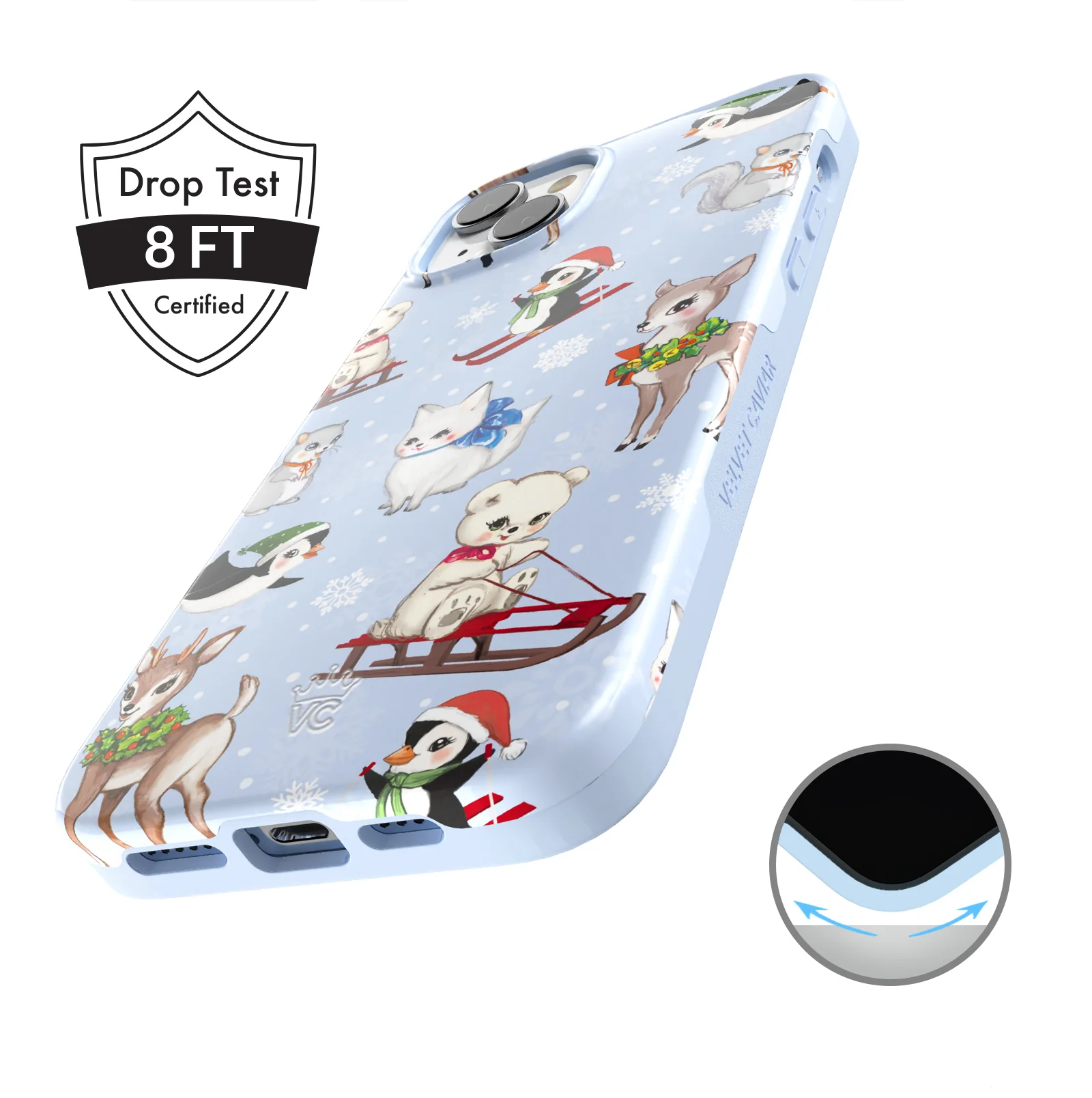 Winter Wonderland Baby Animals iPhone Case - Image 59