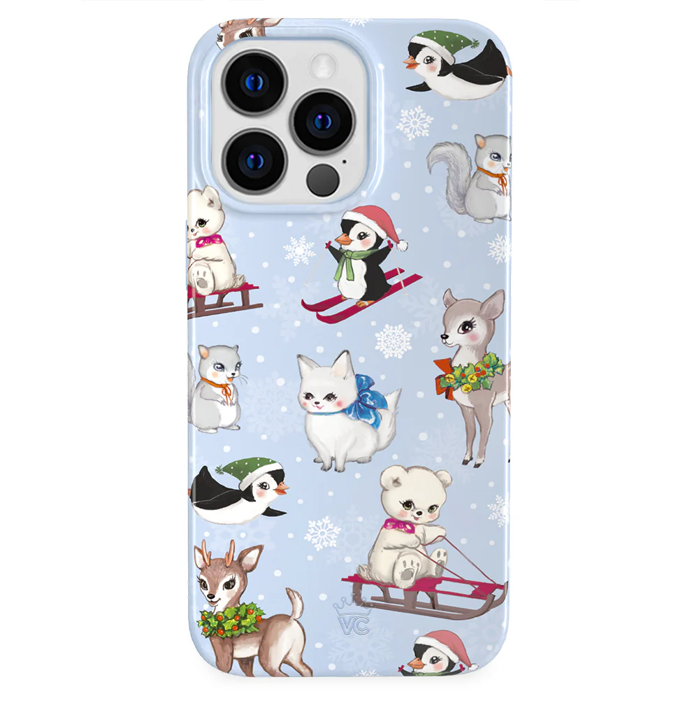 Winter Wonderland Baby Animals iPhone Case - Image 61