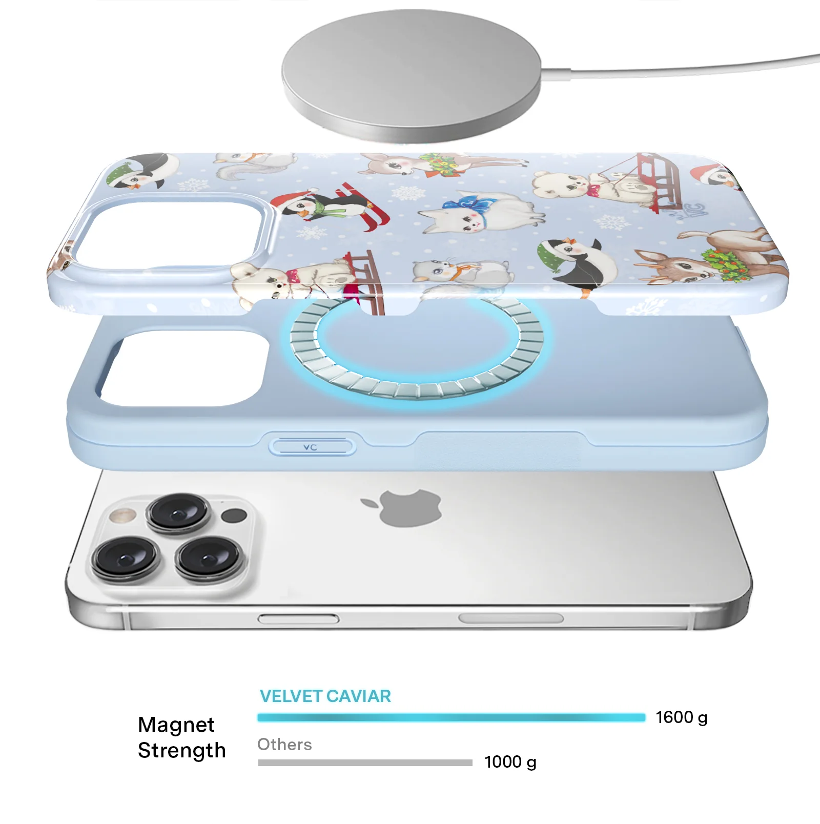 Winter Wonderland Baby Animals iPhone Case - Image 64