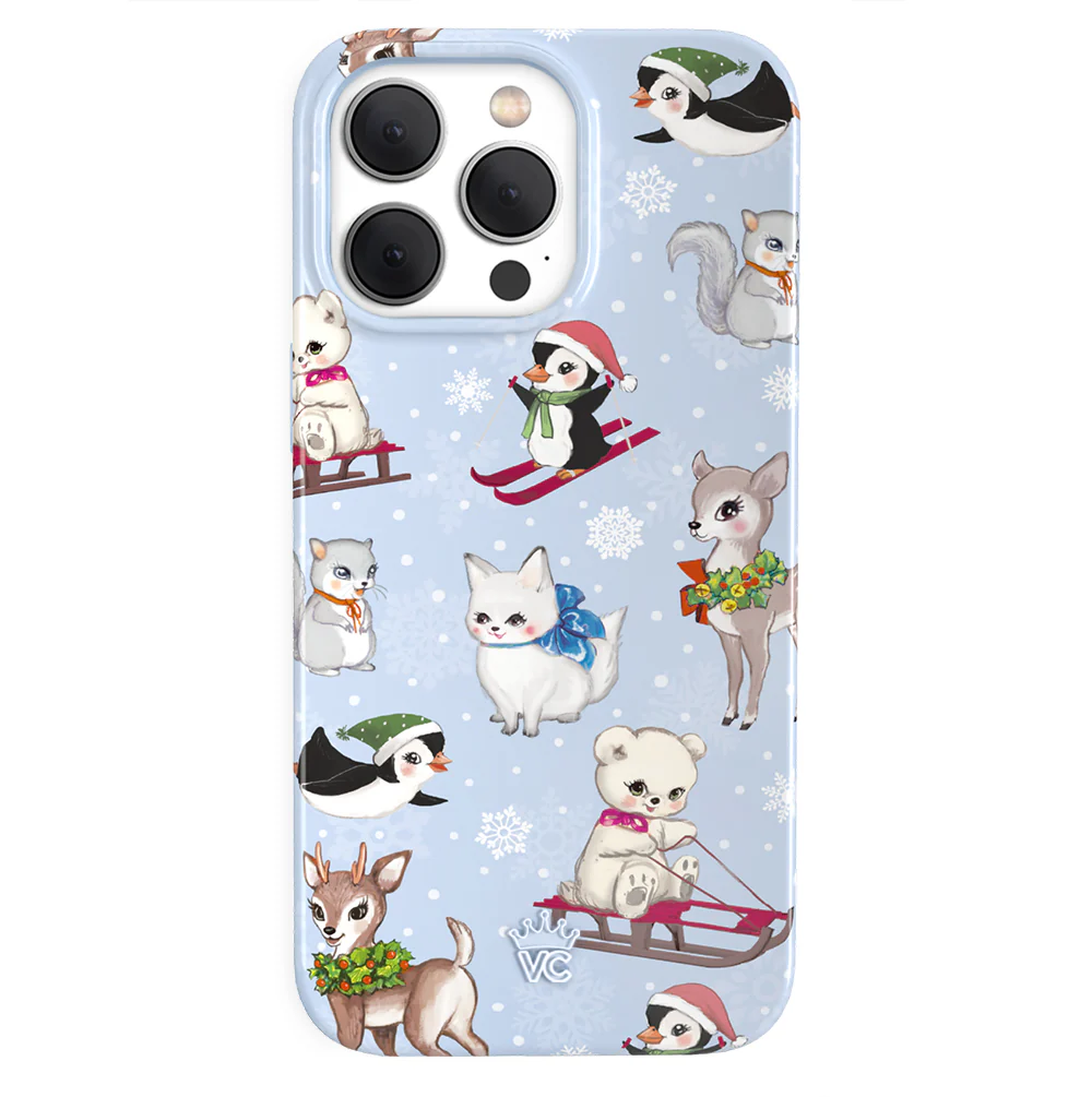 Winter Wonderland Baby Animals iPhone Case - Image 7