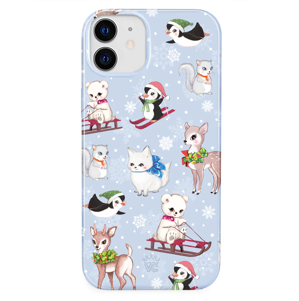 Winter Wonderland Baby Animals iPhone Case - Image 79