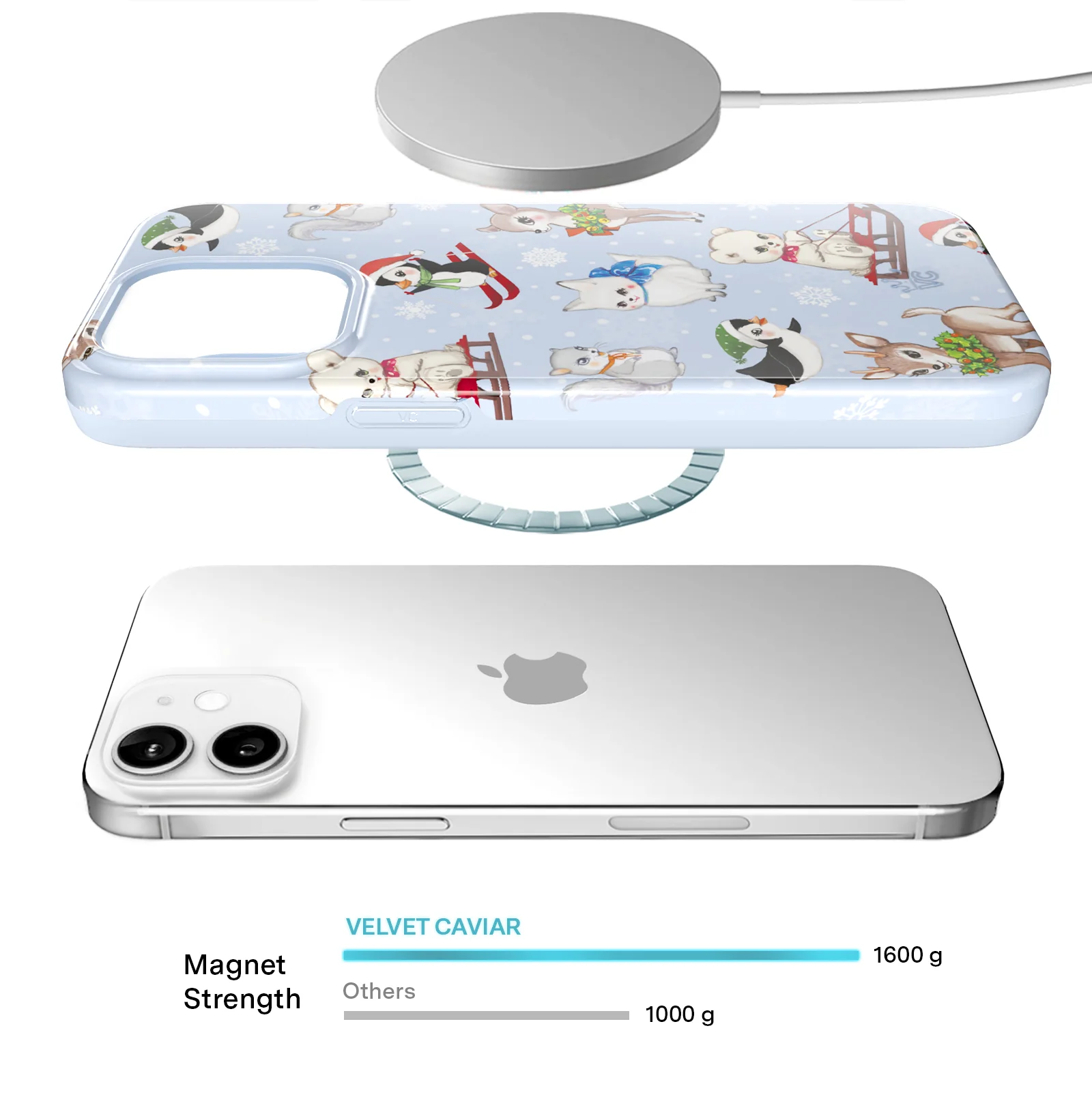 Winter Wonderland Baby Animals iPhone Case - Image 82
