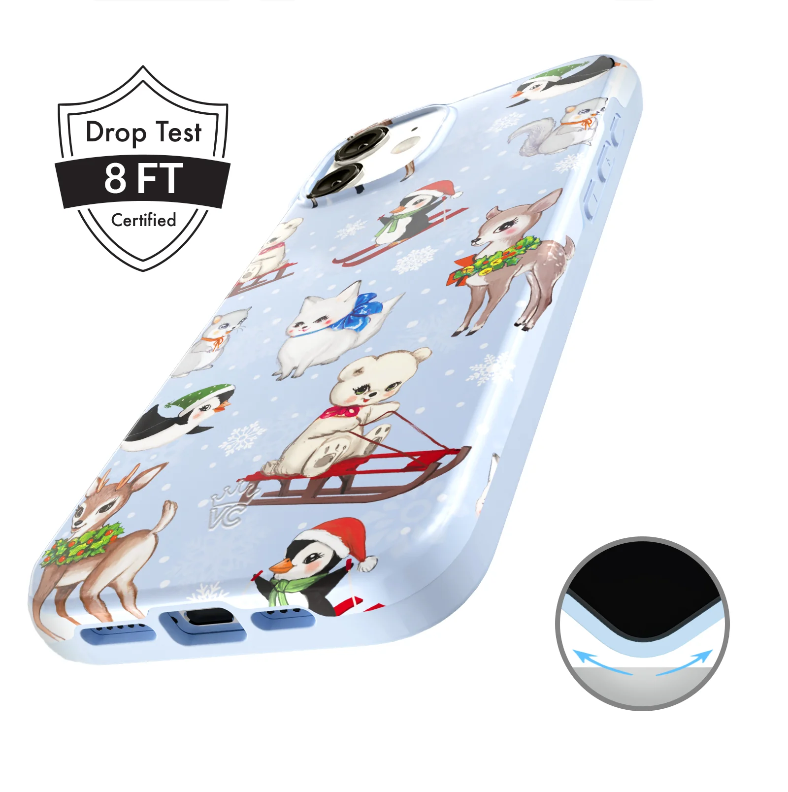Winter Wonderland Baby Animals iPhone Case - Image 83